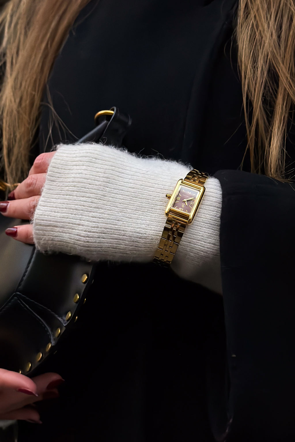 Montre Suzie | Dorée-marron - GG Luxe Watch