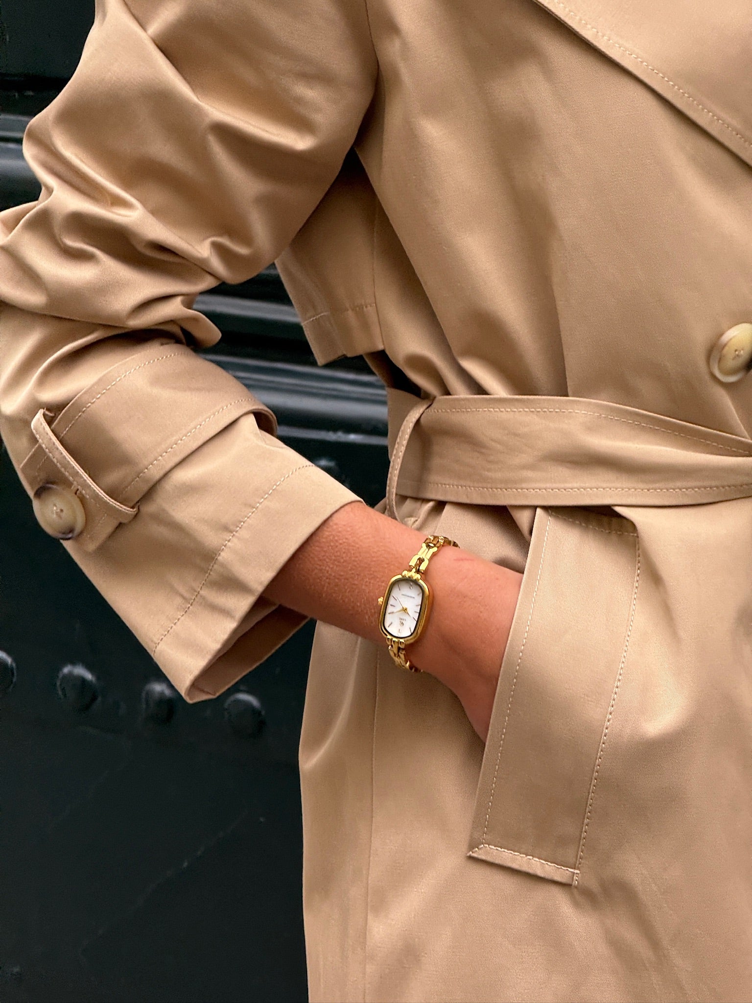 Montre Denise | Dorée - Blanc