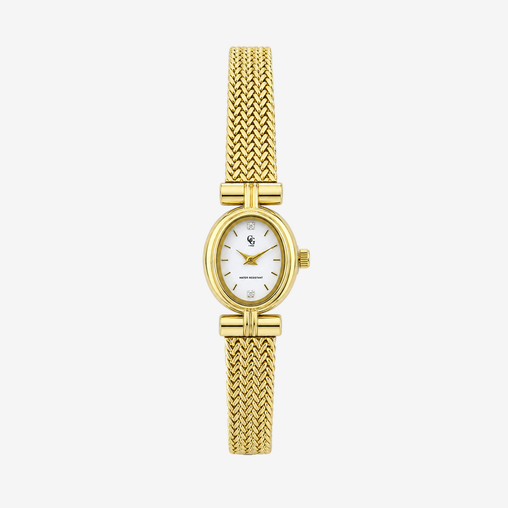 Montre Bérénice | Dorée-Blanc - GG Luxe Watch