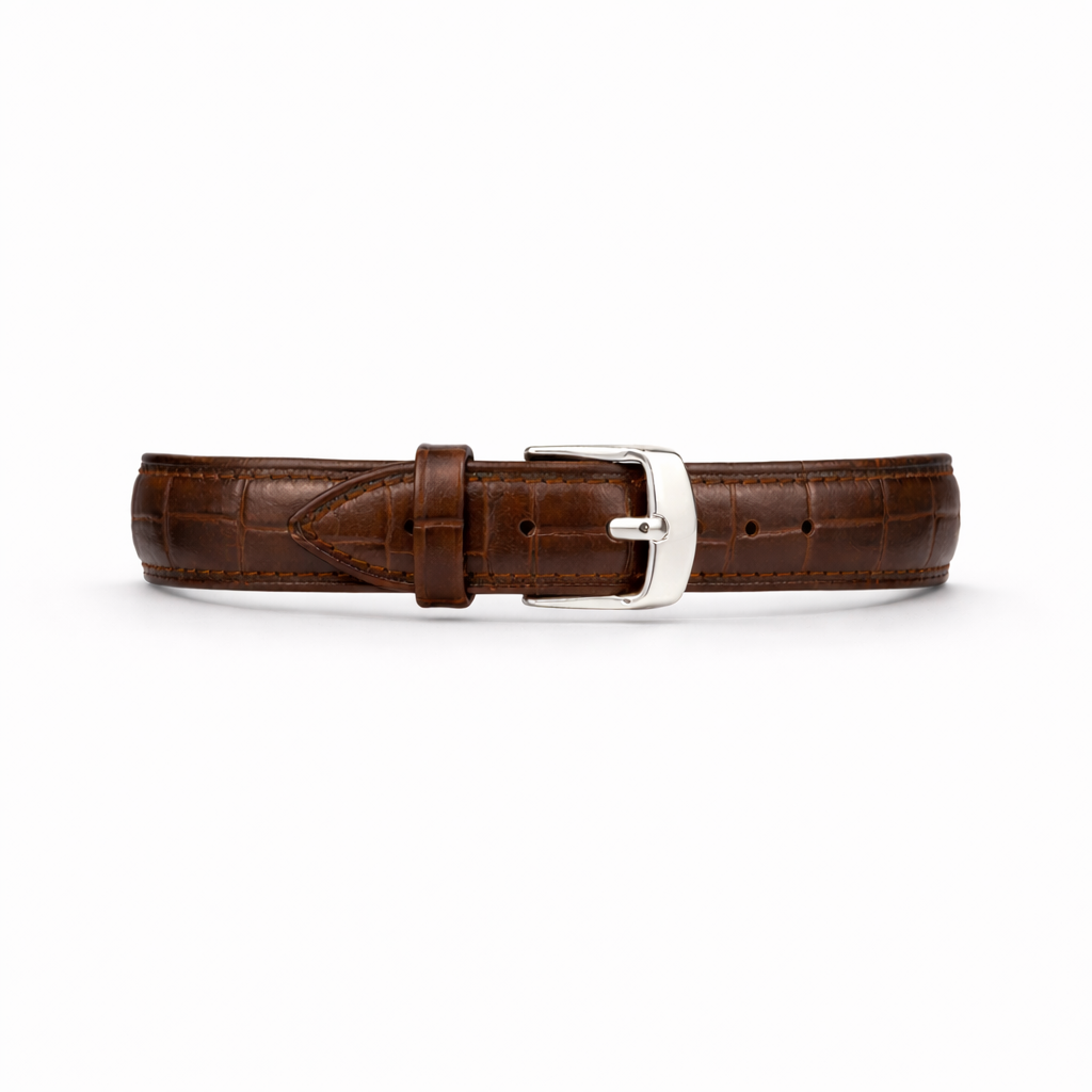 Bracelet Hilton - Marron Crocodile