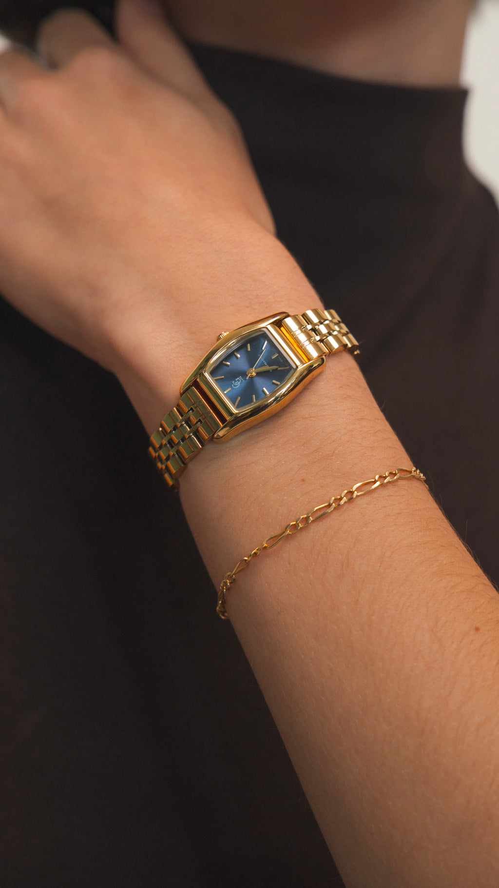 Montre Joséphine | Dorée - Bleu - GG Luxe Watch
