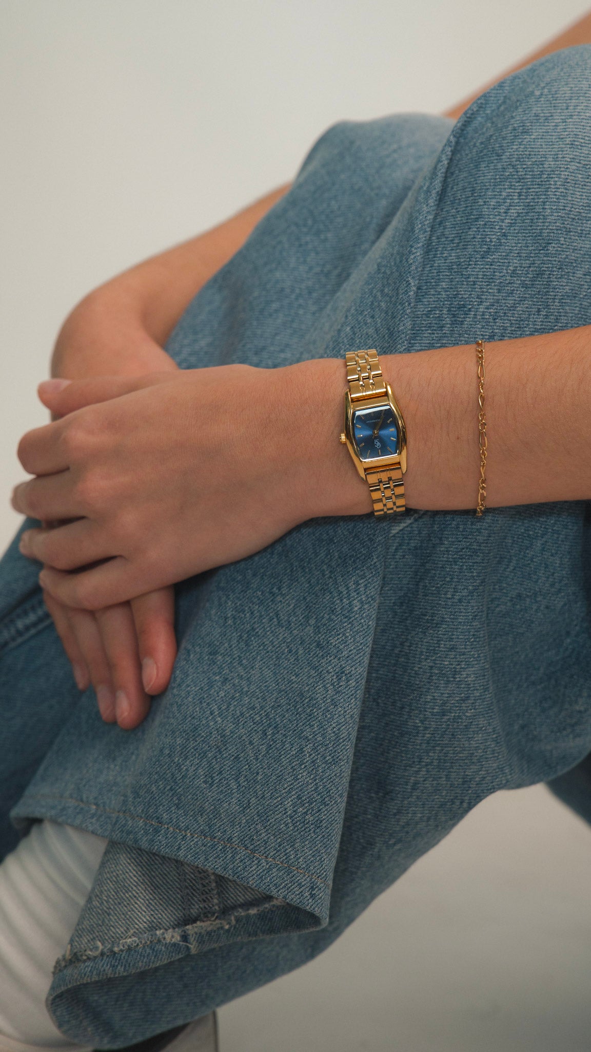 Montre Joséphine | Dorée - Bleu - GG Luxe Watch
