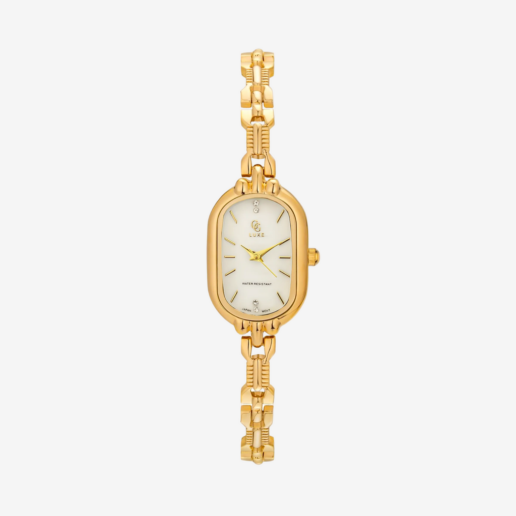 Montre Denise | Dorée - Blanc - GG Luxe Watch