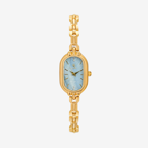 Montre Denise | Dorée - Bleu