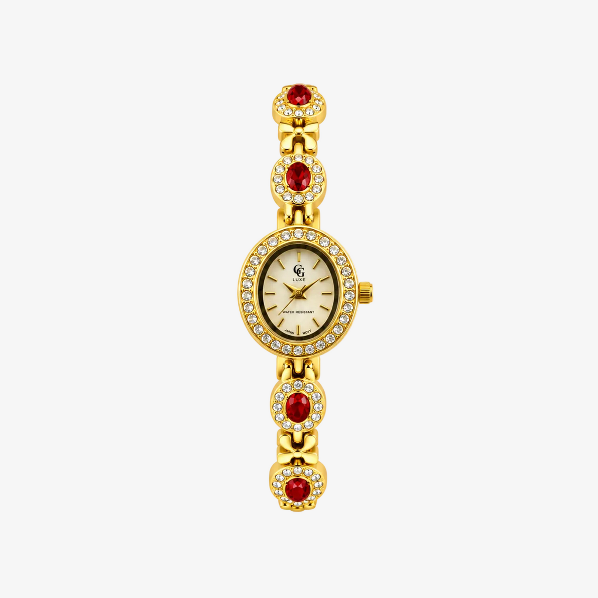 Montre Bruna | Dorée - Bordeaux