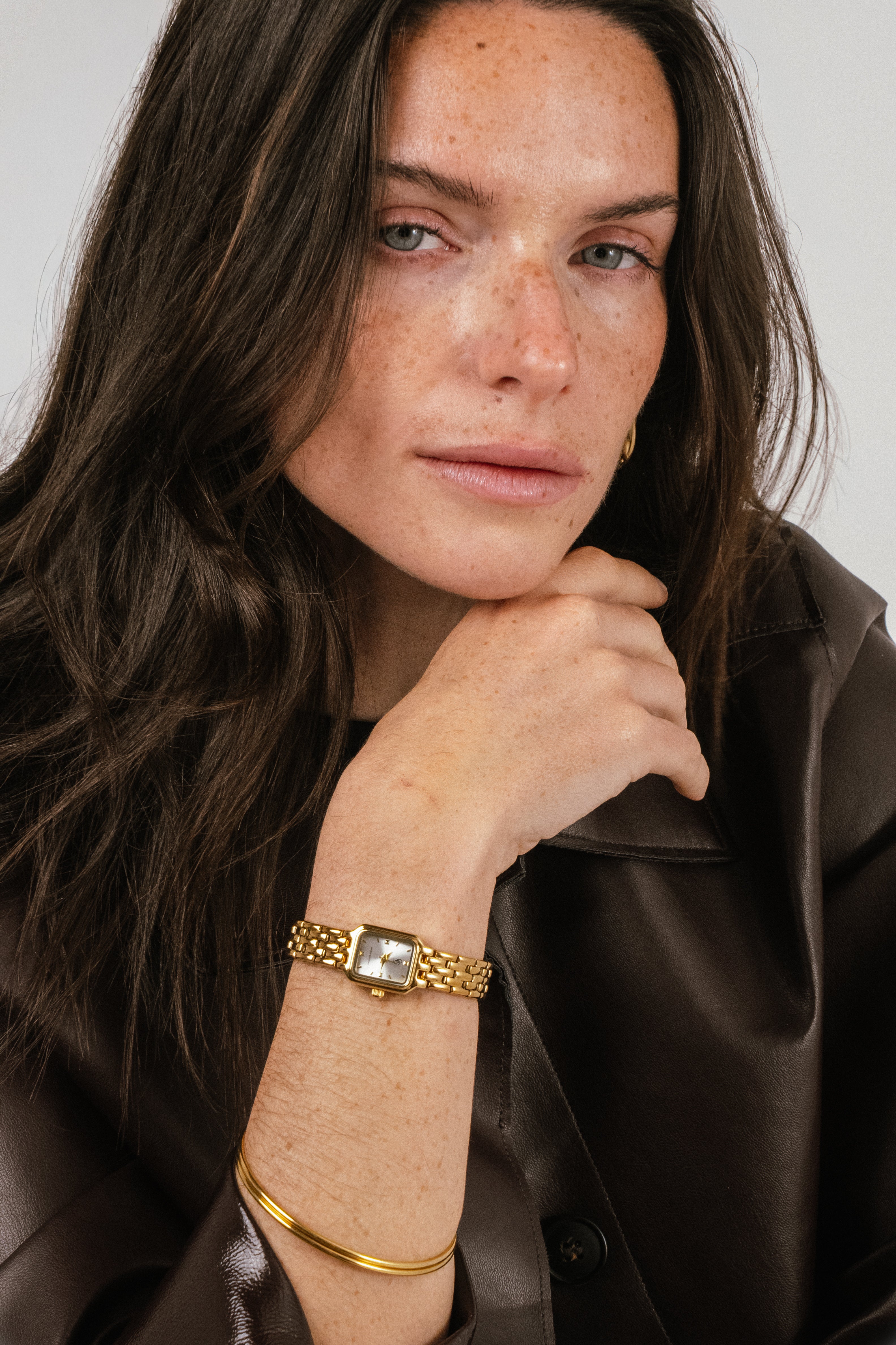 Montre Sona | Dorée-Blanc