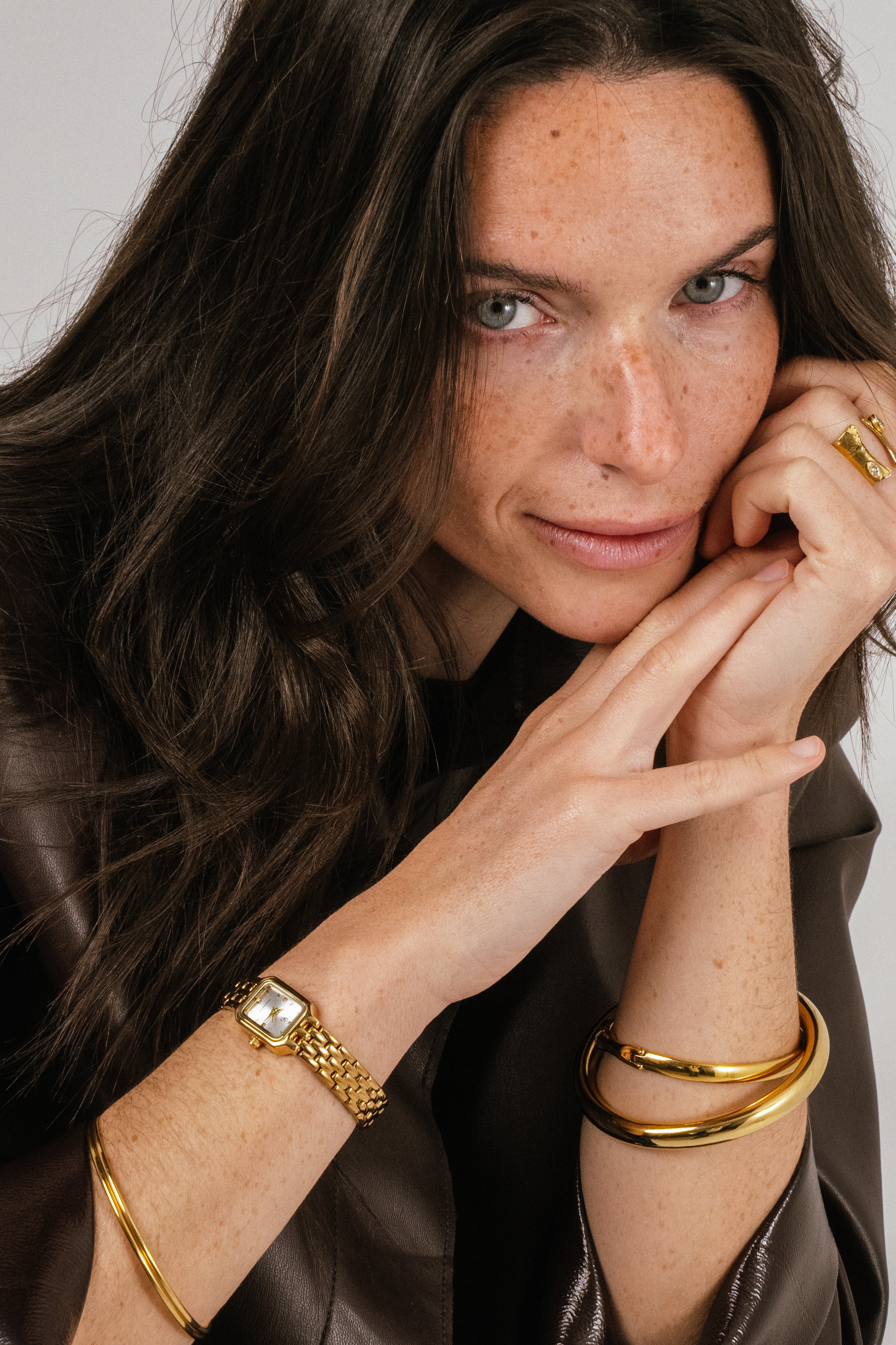 Montre Sona | Dorée-Blanc