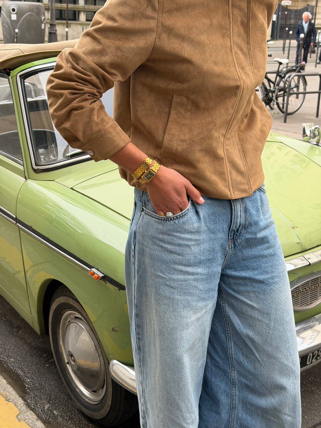 Montre double-tour Arielle | Dorée - Kaki