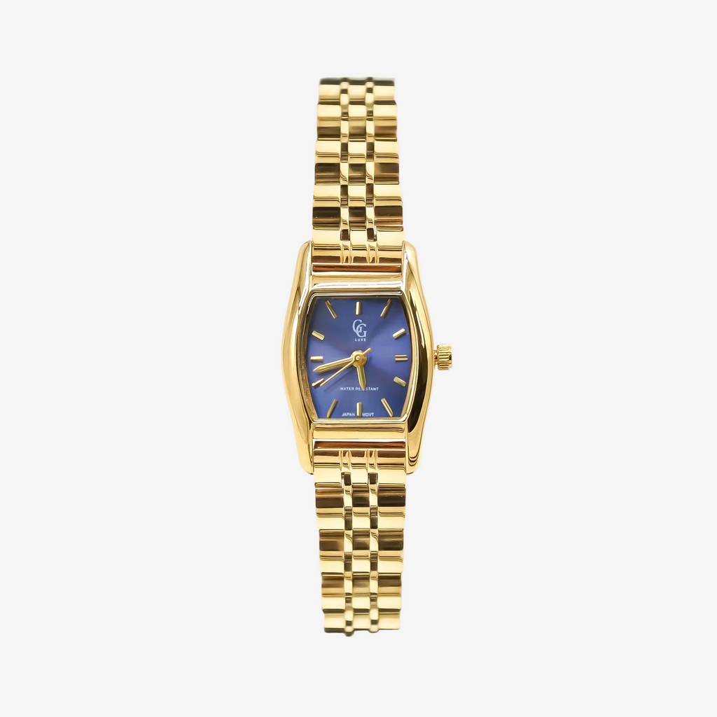 Montre Joséphine | Dorée - Bleu - GG Luxe Watch