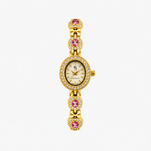 Montre Bruna | Dorée - Rose