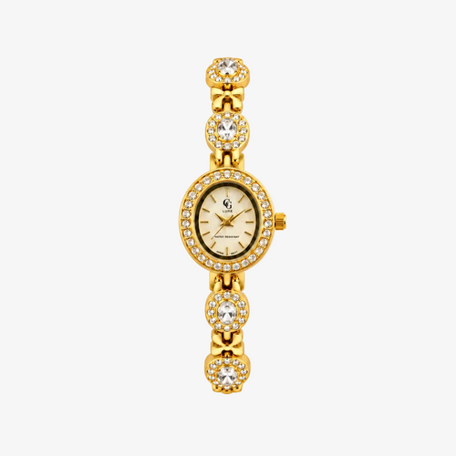 Montre Bruna | Dorée - Blanc