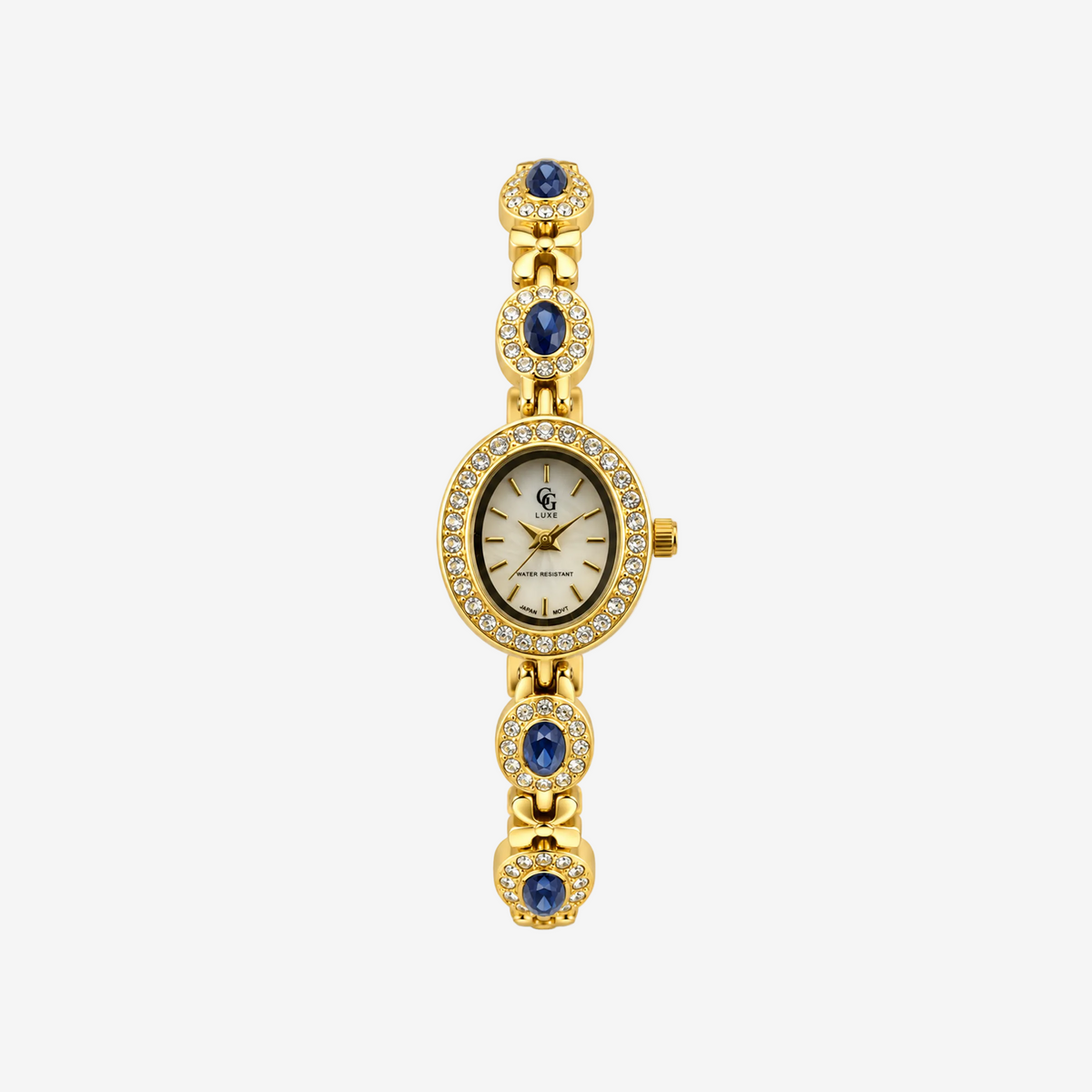 Montre Bruna | Dorée -  Bleu