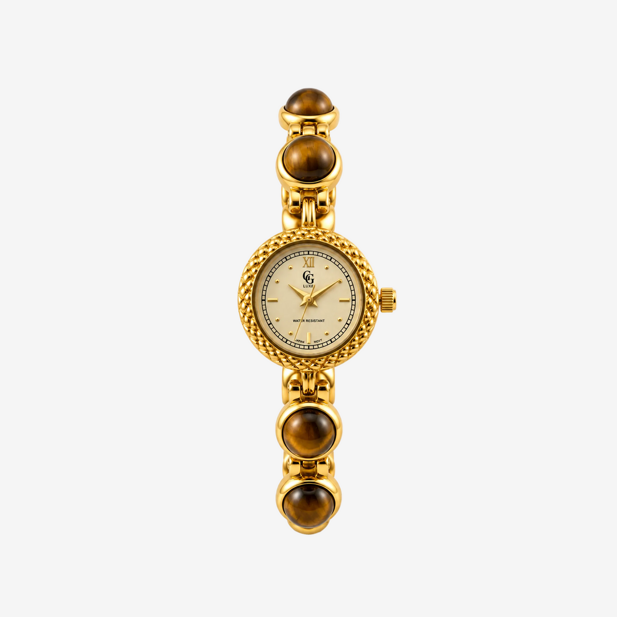 Solange Watch | Gold - Tiger's Eye