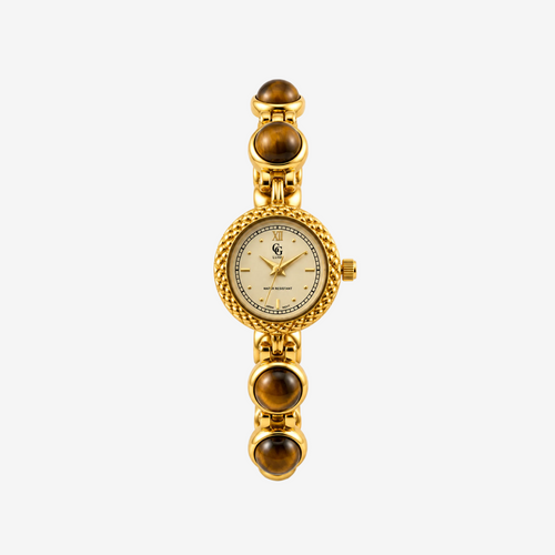 Solange Watch | Gold - Tiger's Eye