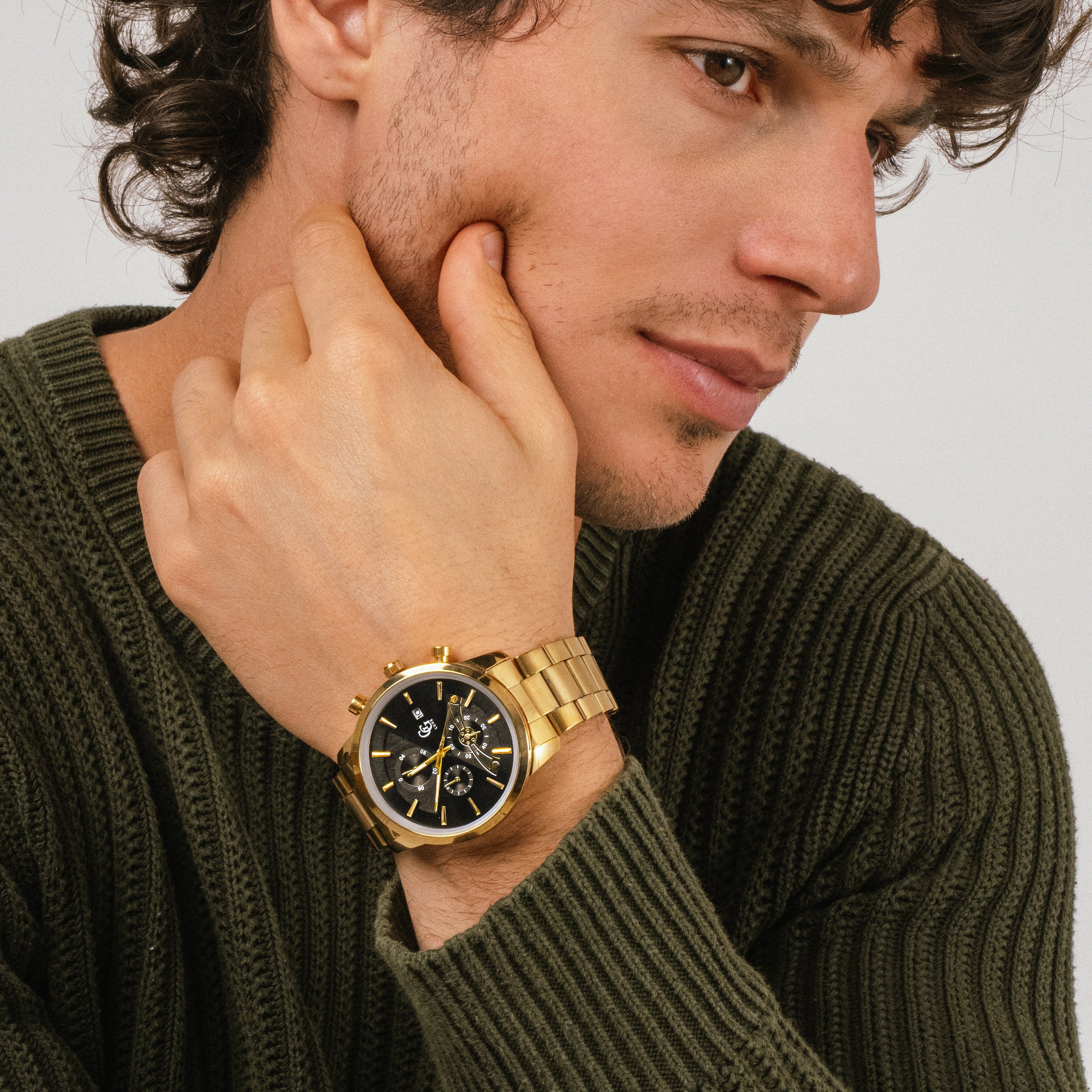 Montre Gabriel | Dorée- Noir - GG Luxe Watch