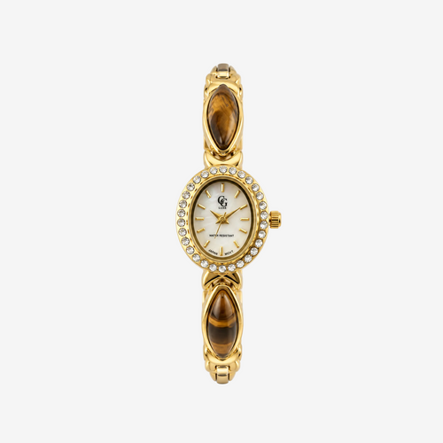 Solange Watch | Gold - Tiger's Eye