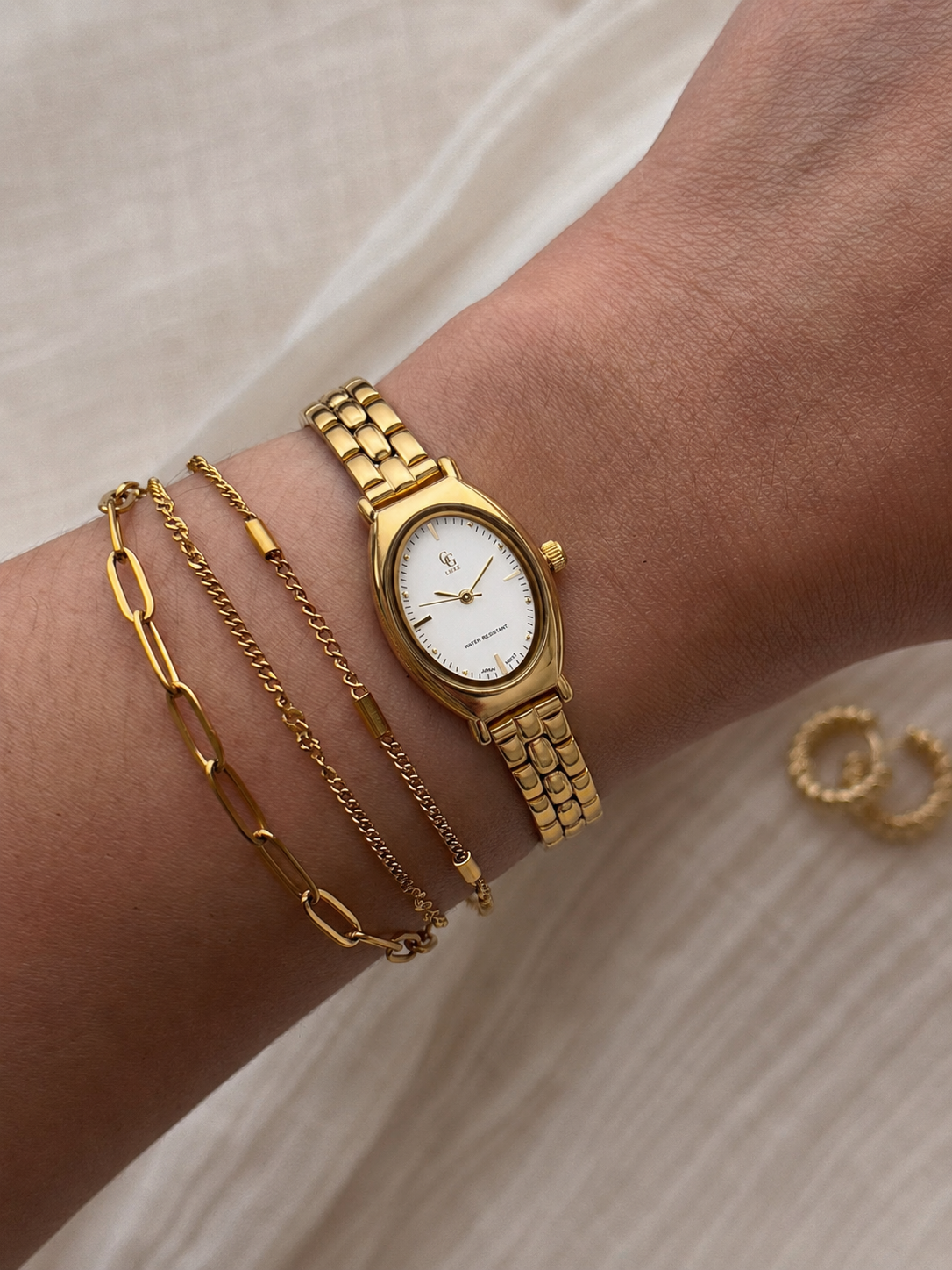 Montre Bertille | Doré - Blanc