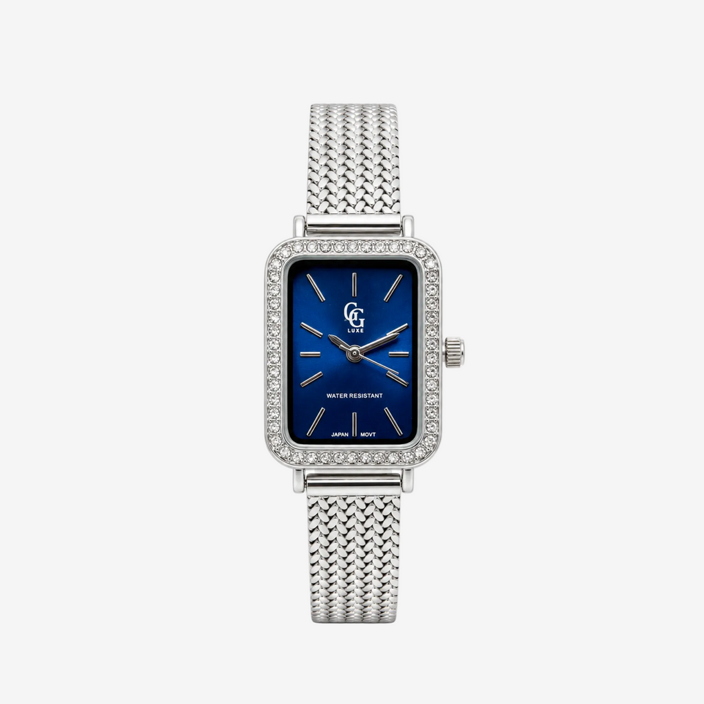 Montre Bonnie | Argentée - Bleu - GG Luxe Watch