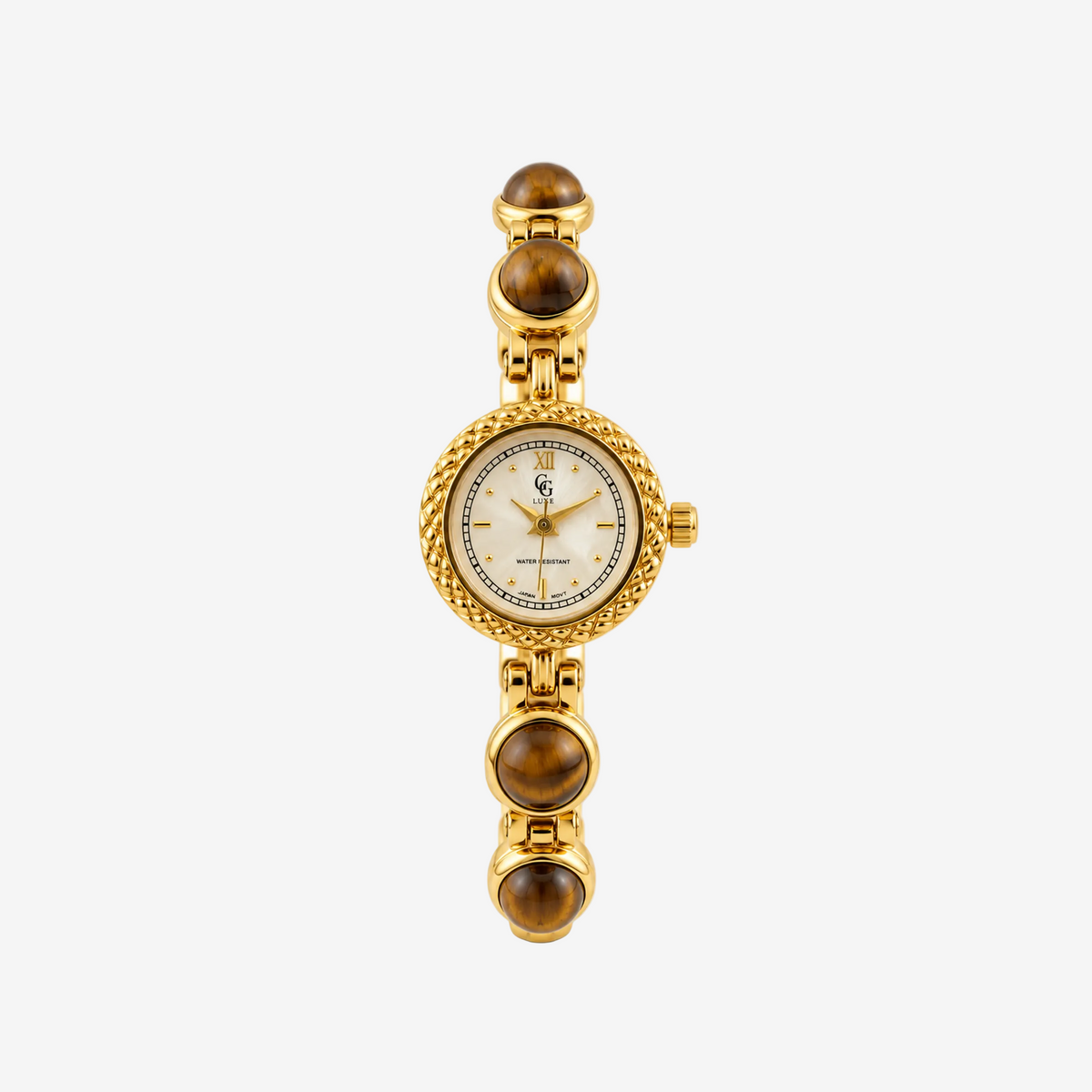 Montre Cléo | Dorée - Blanc