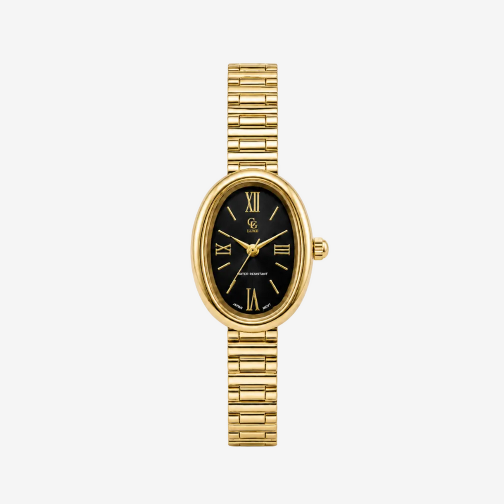 Montre Lolie  | Dorée - noir
