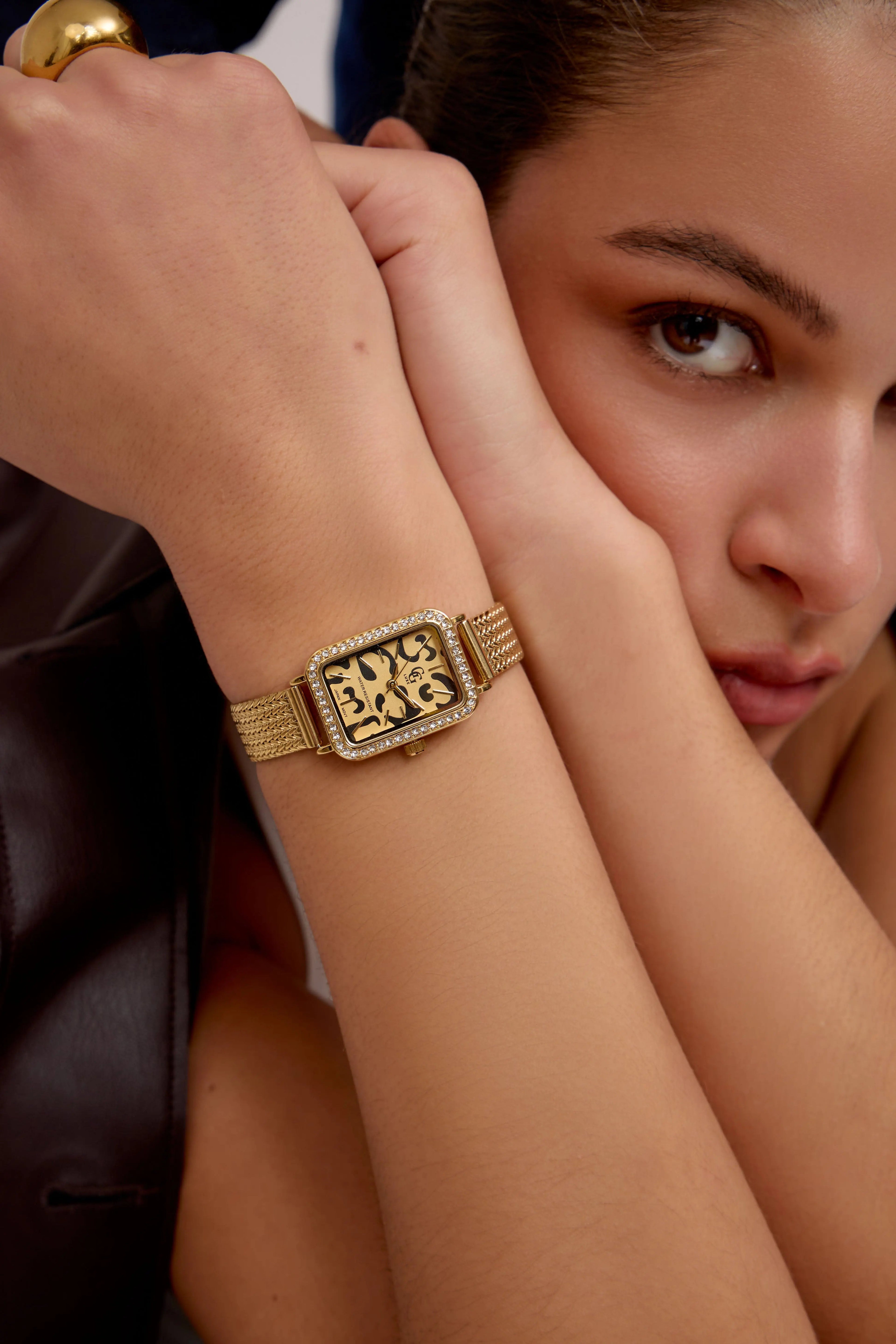 Montre Bonnie | Dorée - Léopard - GG Luxe Watch