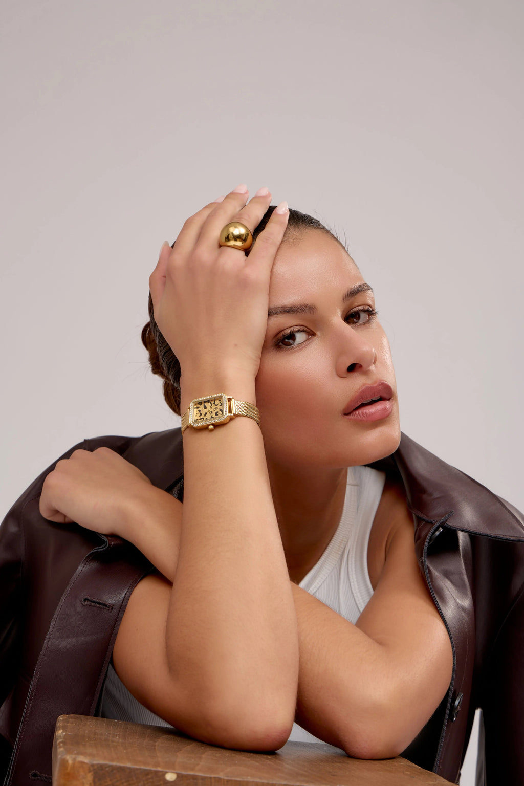 Montre Bonnie | Dorée - Léopard - GG Luxe Watch