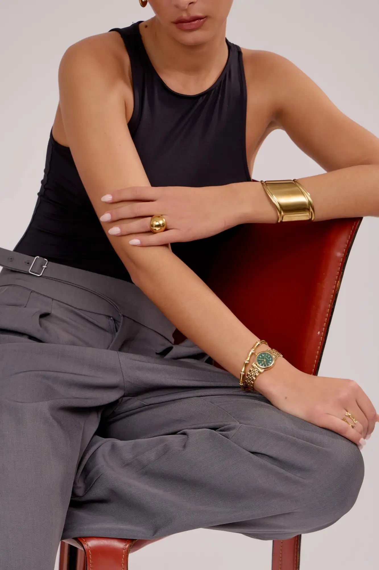 Montre Colette | Dorée-verte - GG Luxe Watch