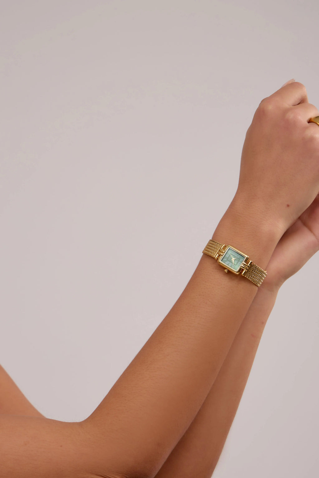 Montre Charly | Dorée - Verte - GG Luxe Watch