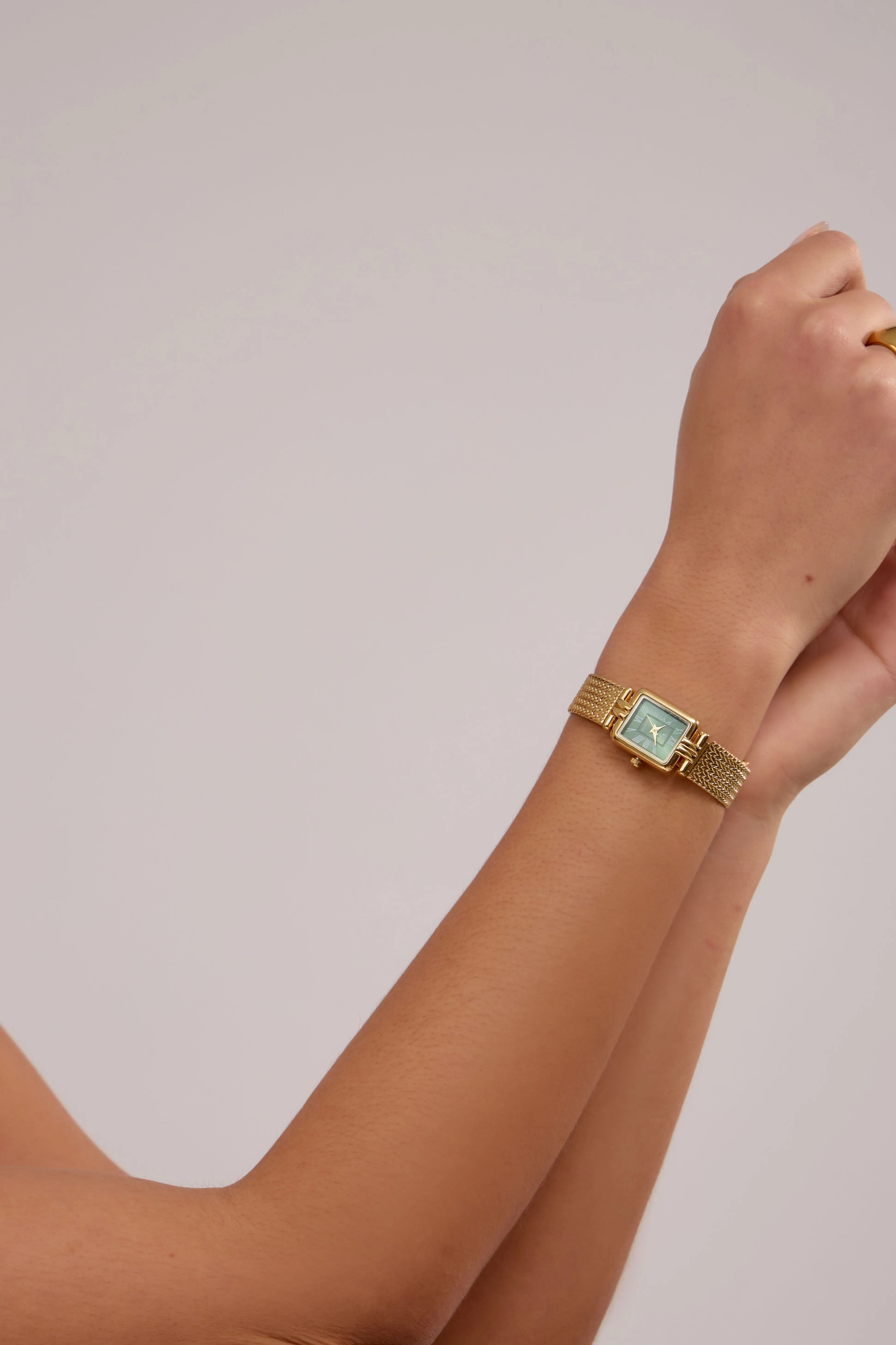 Montre Charly | Dorée - Verte - GG Luxe Watch