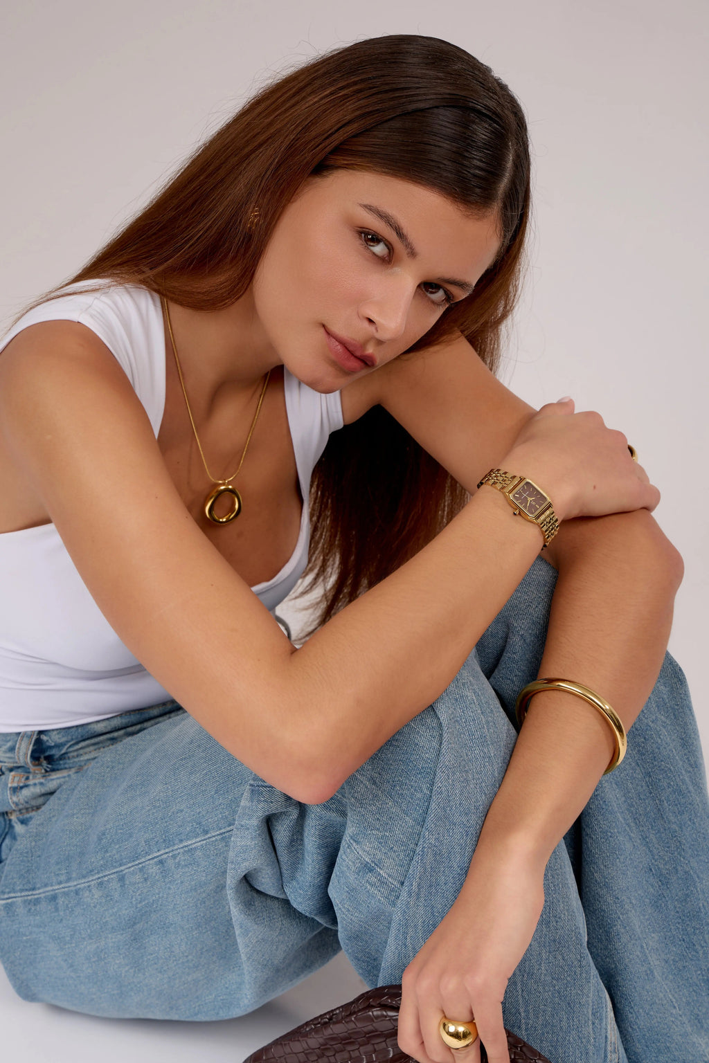 Montre Clémence | Dorée - Marron - GG Luxe Watch