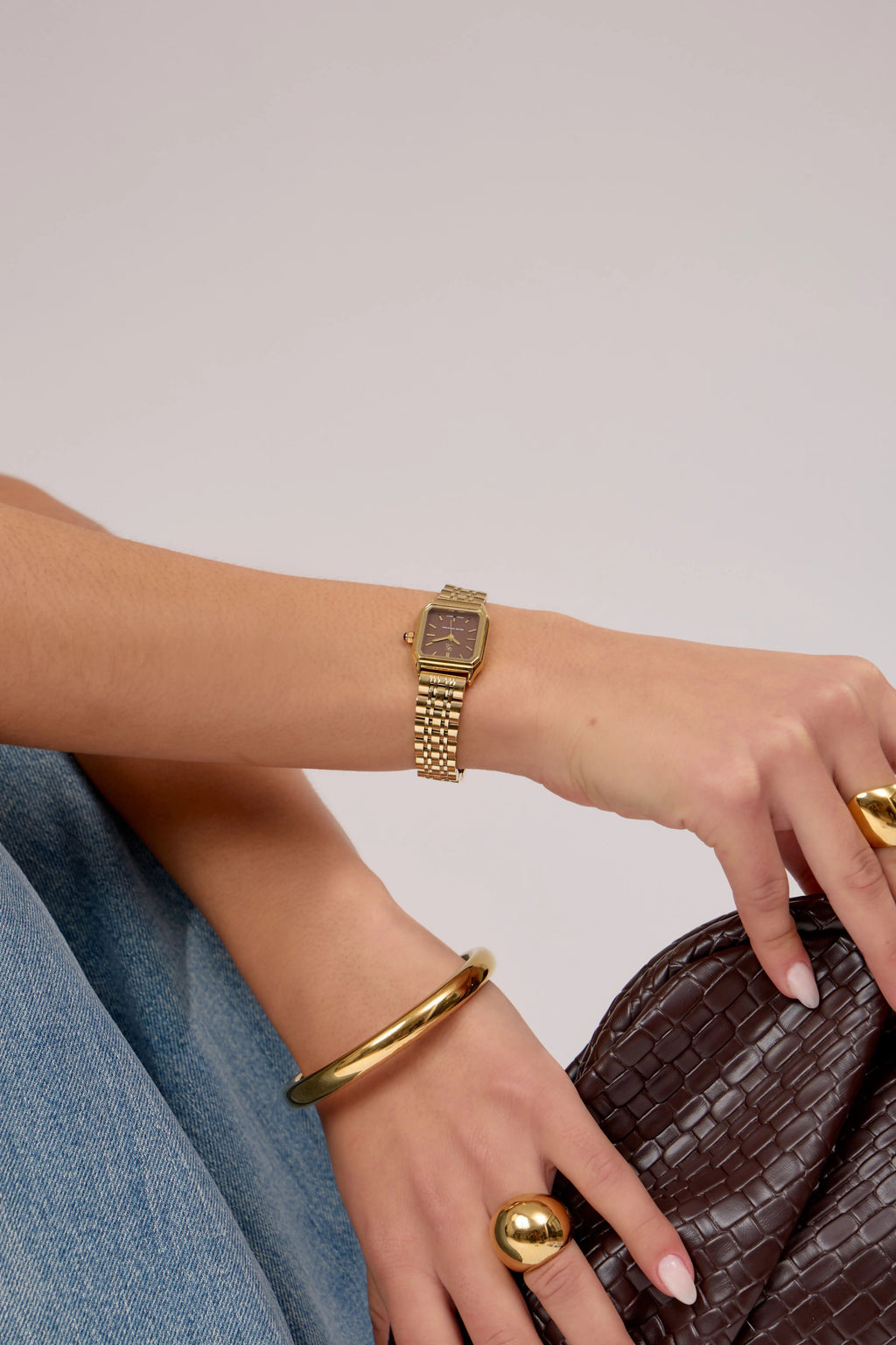 Montre Clémence | Dorée - Marron - GG Luxe Watch