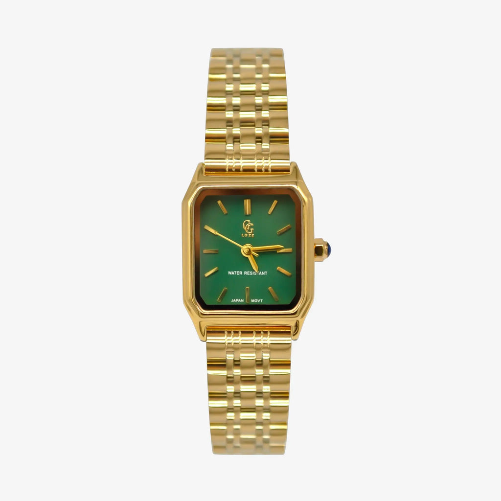 Montre Clémence | Dorée - Verte - GG Luxe Watch