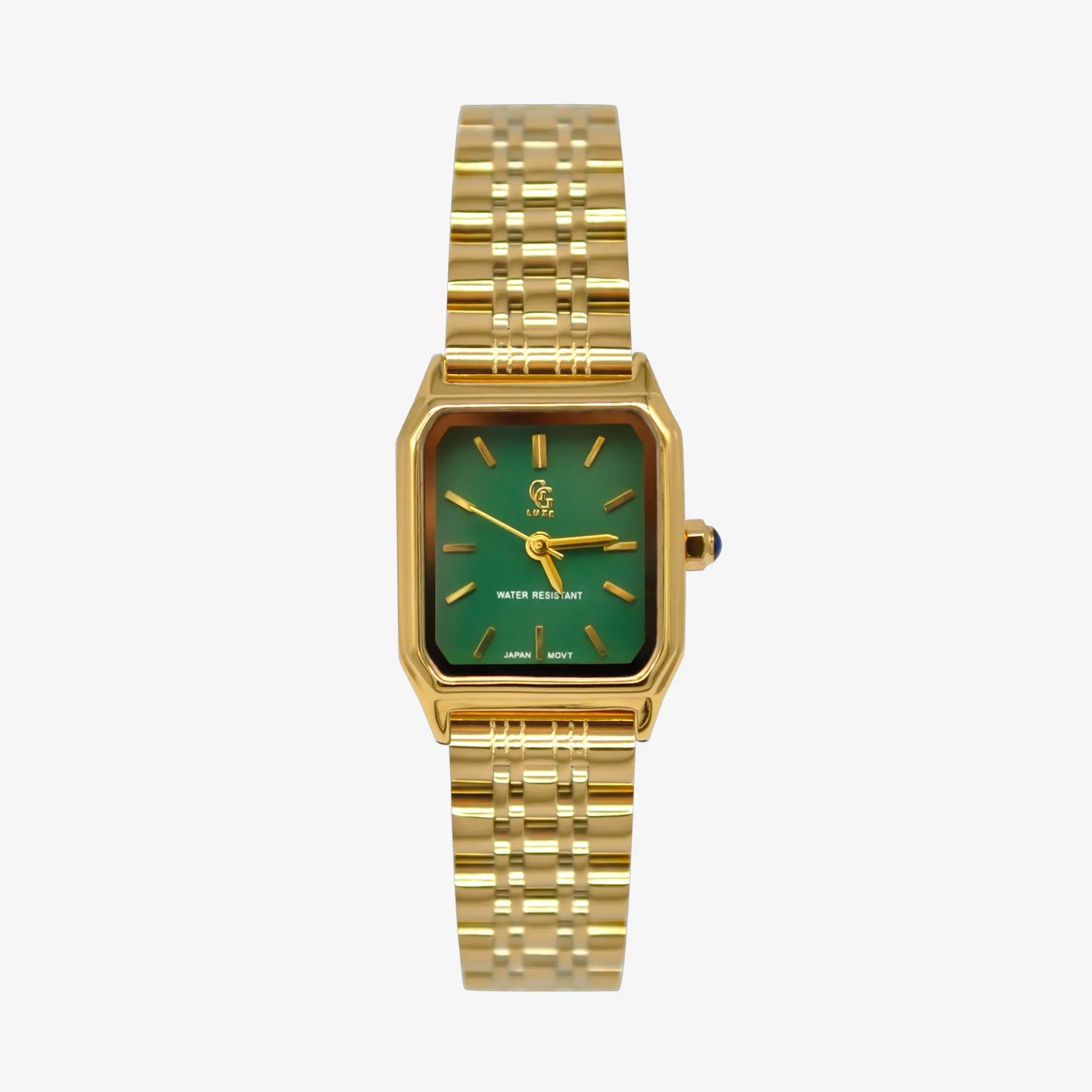 Montre Clémence | Dorée - Verte - GG Luxe Watch