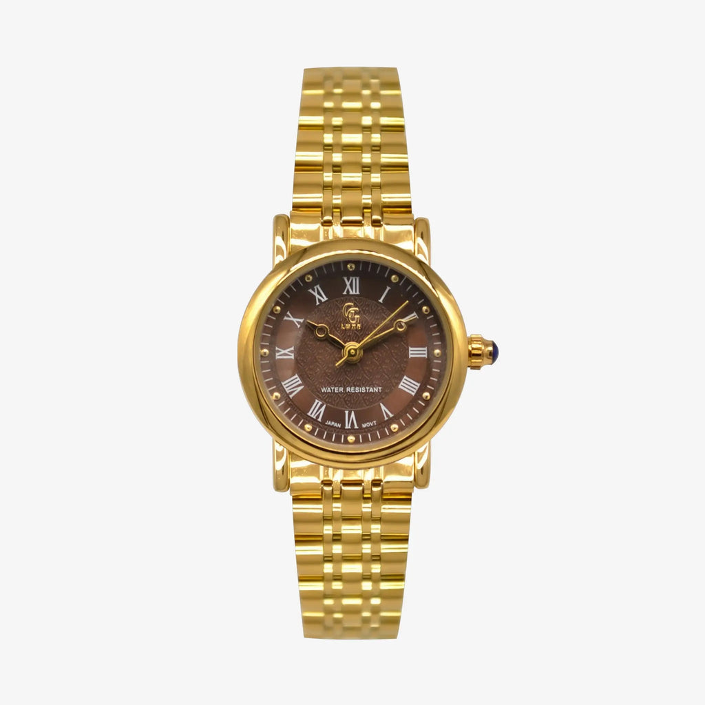 Montre Colette | Dorée-marron - GG Luxe Watch