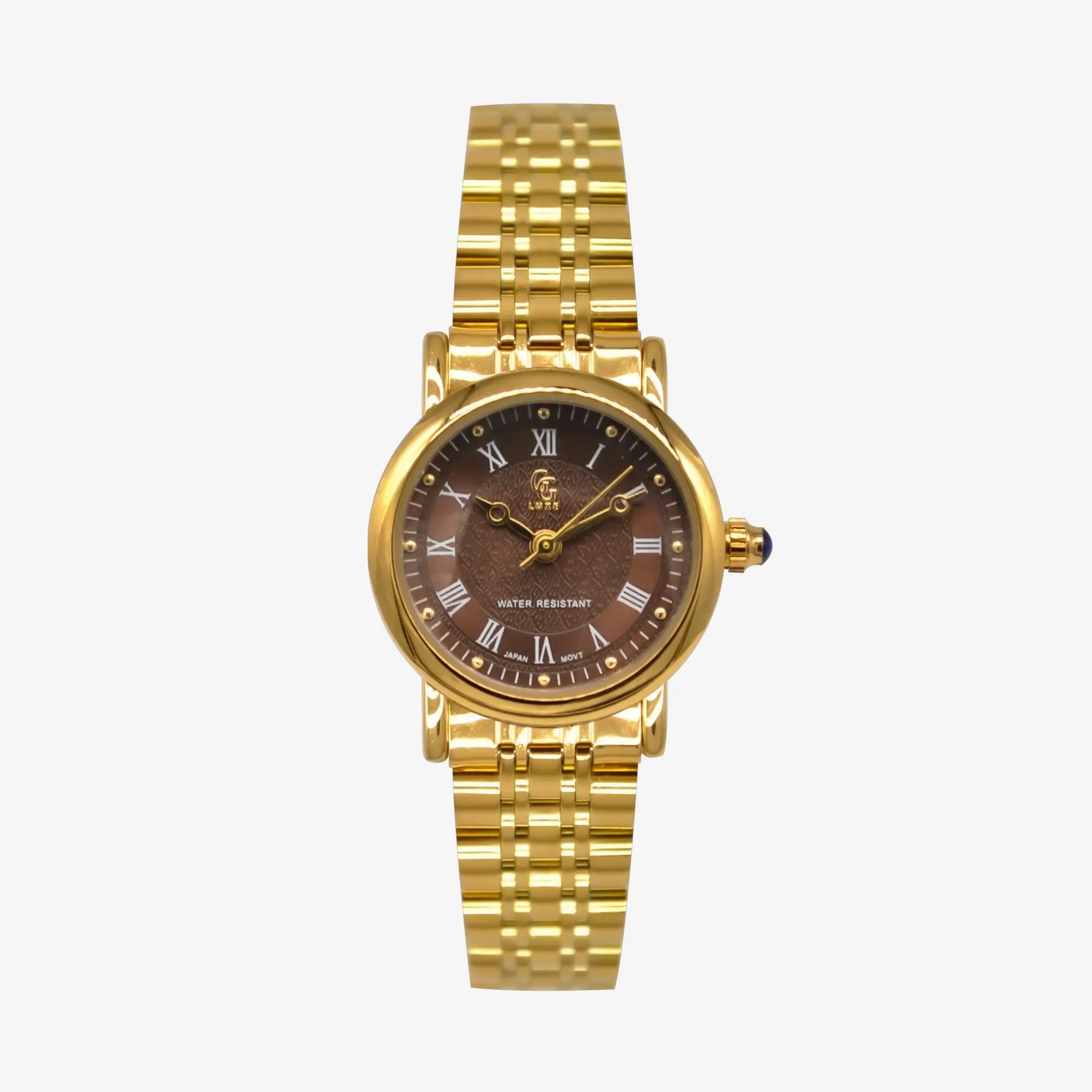 Montre Colette | Dorée-marron - GG Luxe Watch