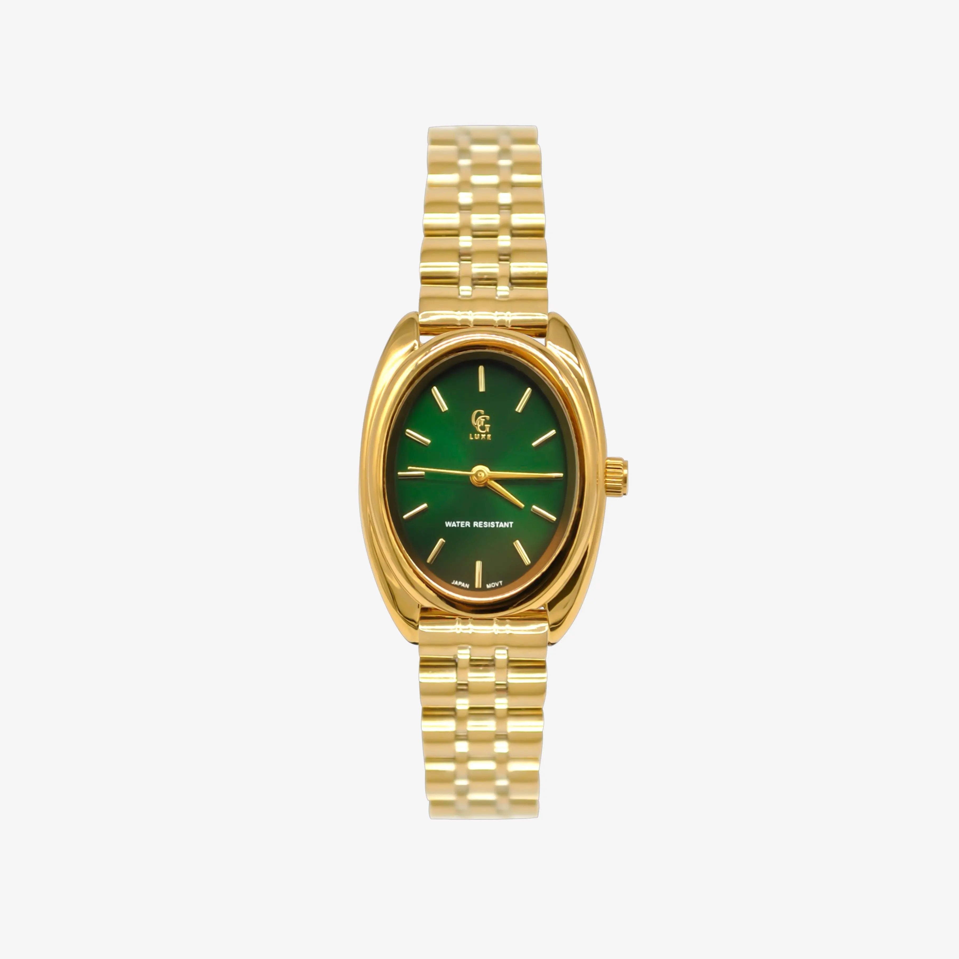 Montre Cory | Dorée-Verte - GG Luxe Watch