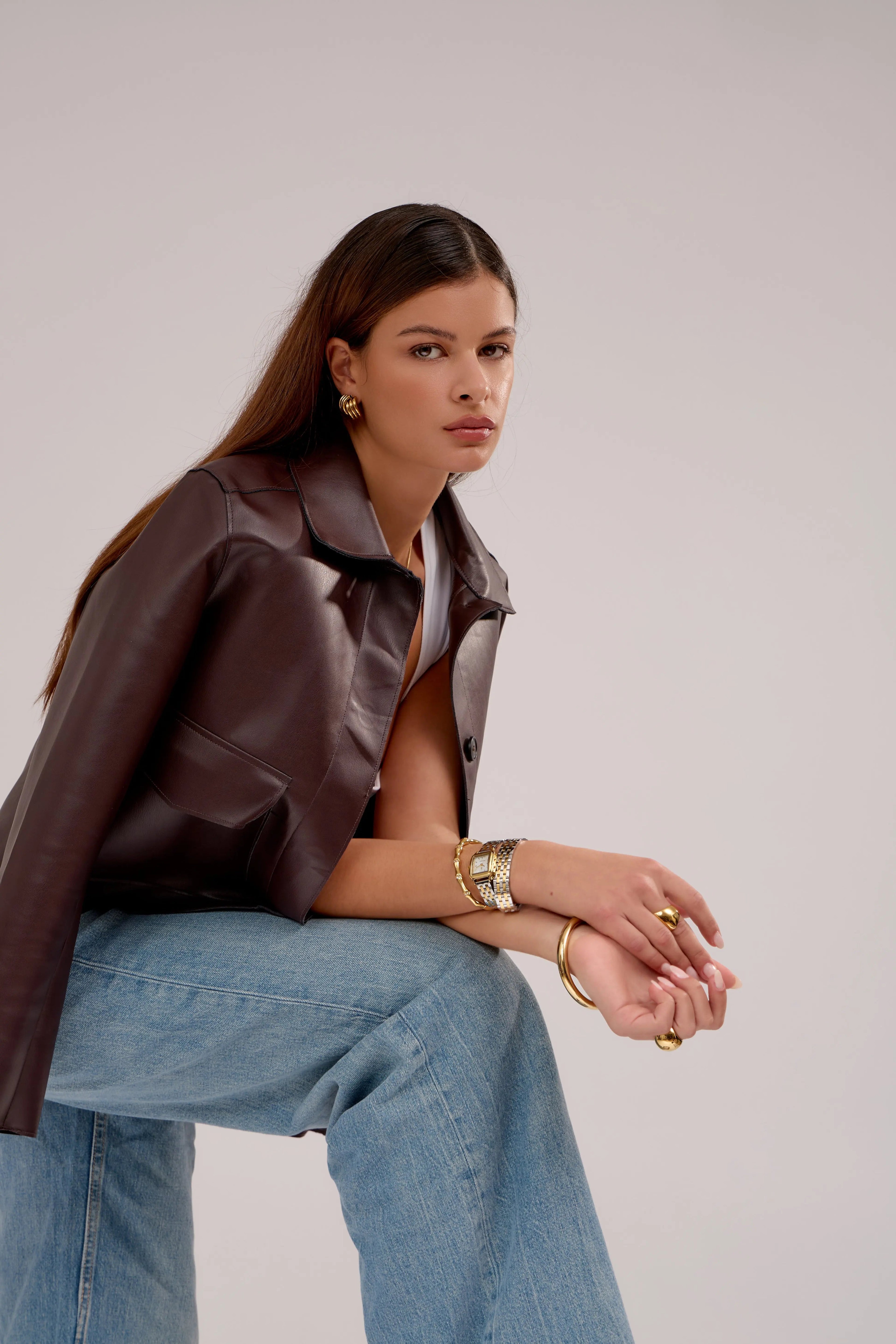 Montre double-tour Hélène | Bicolore - blanc - GG Luxe Watch