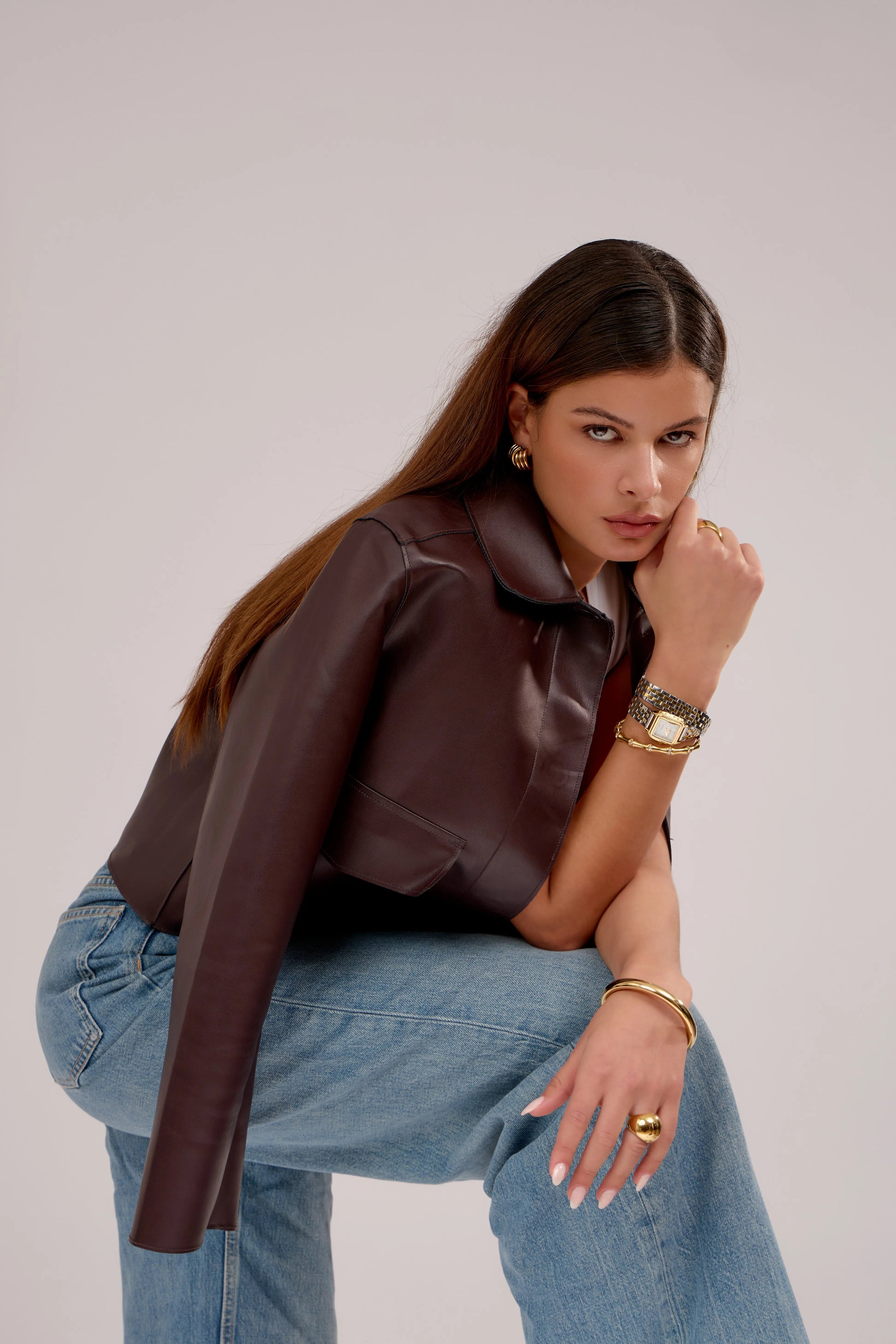 Montre double-tour Hélène | Bicolore - blanc - GG Luxe Watch