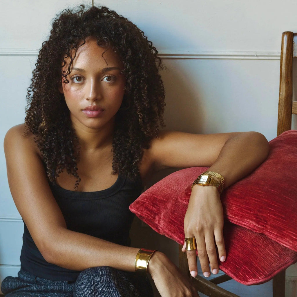 Montre double-tour Hélène | Dorée - Blanc - GG Luxe Watch