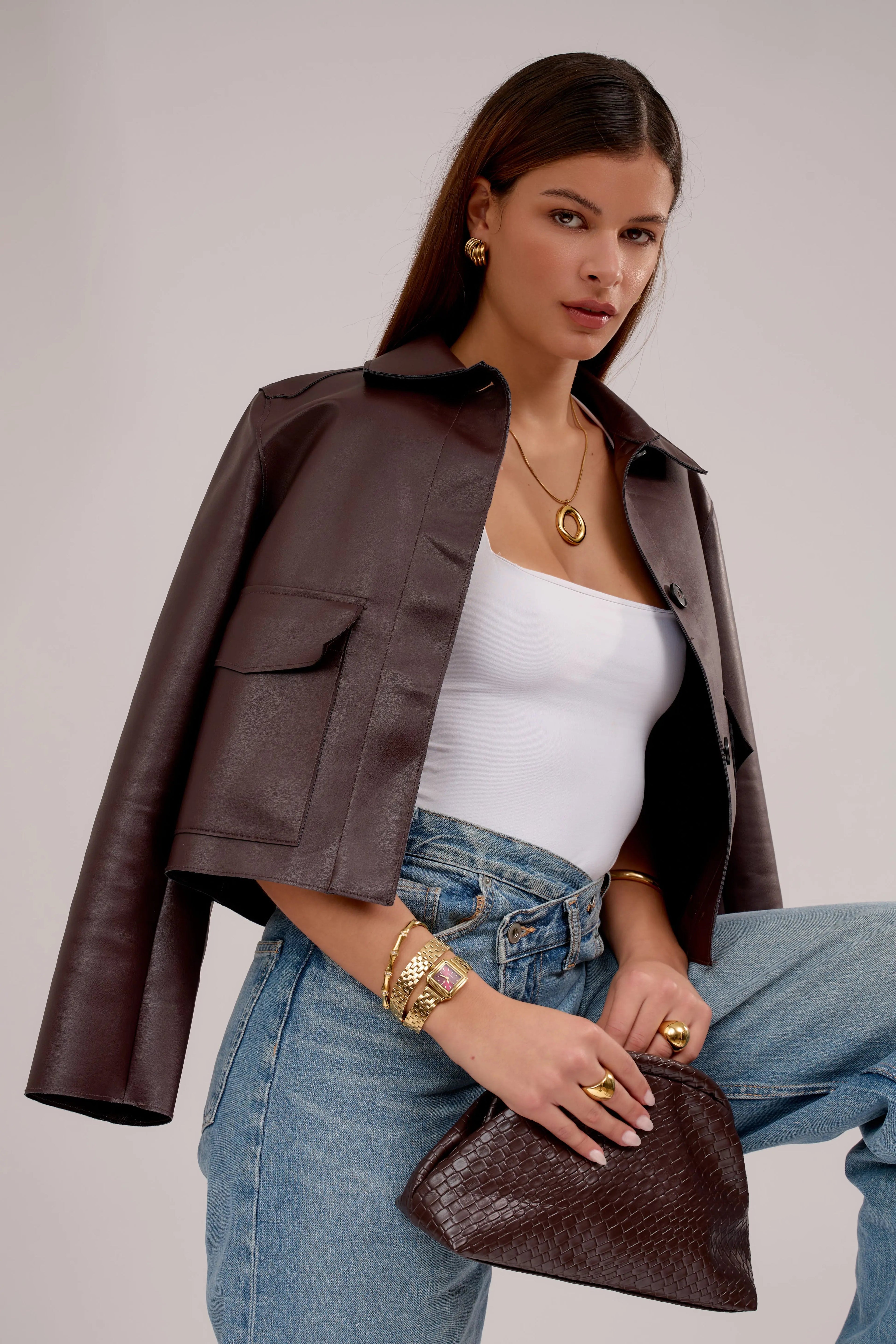 Montre double-tour Hélène | Dorée - Bordeaux - GG Luxe Watch