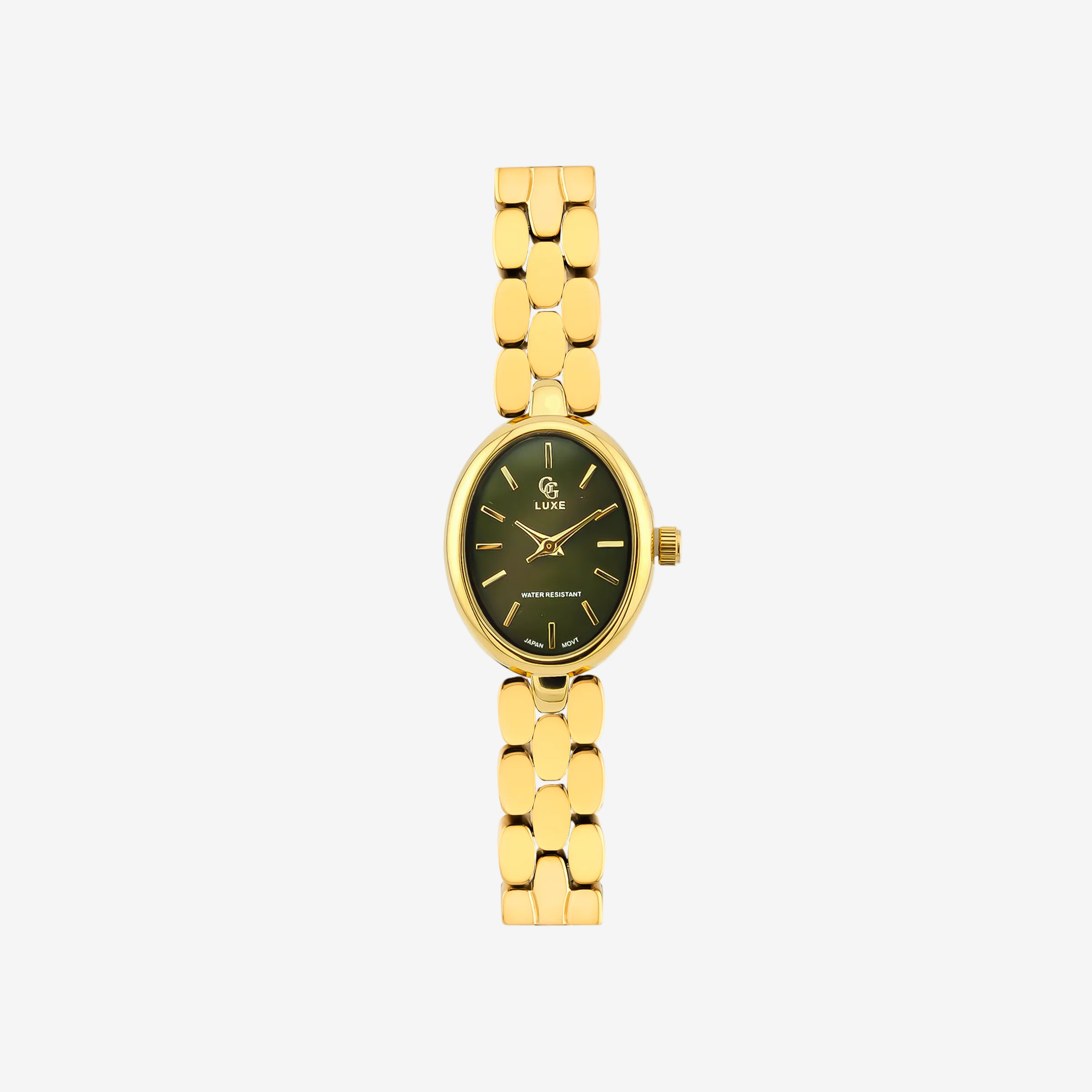 Montre Eve | Dorée-Olive - montre