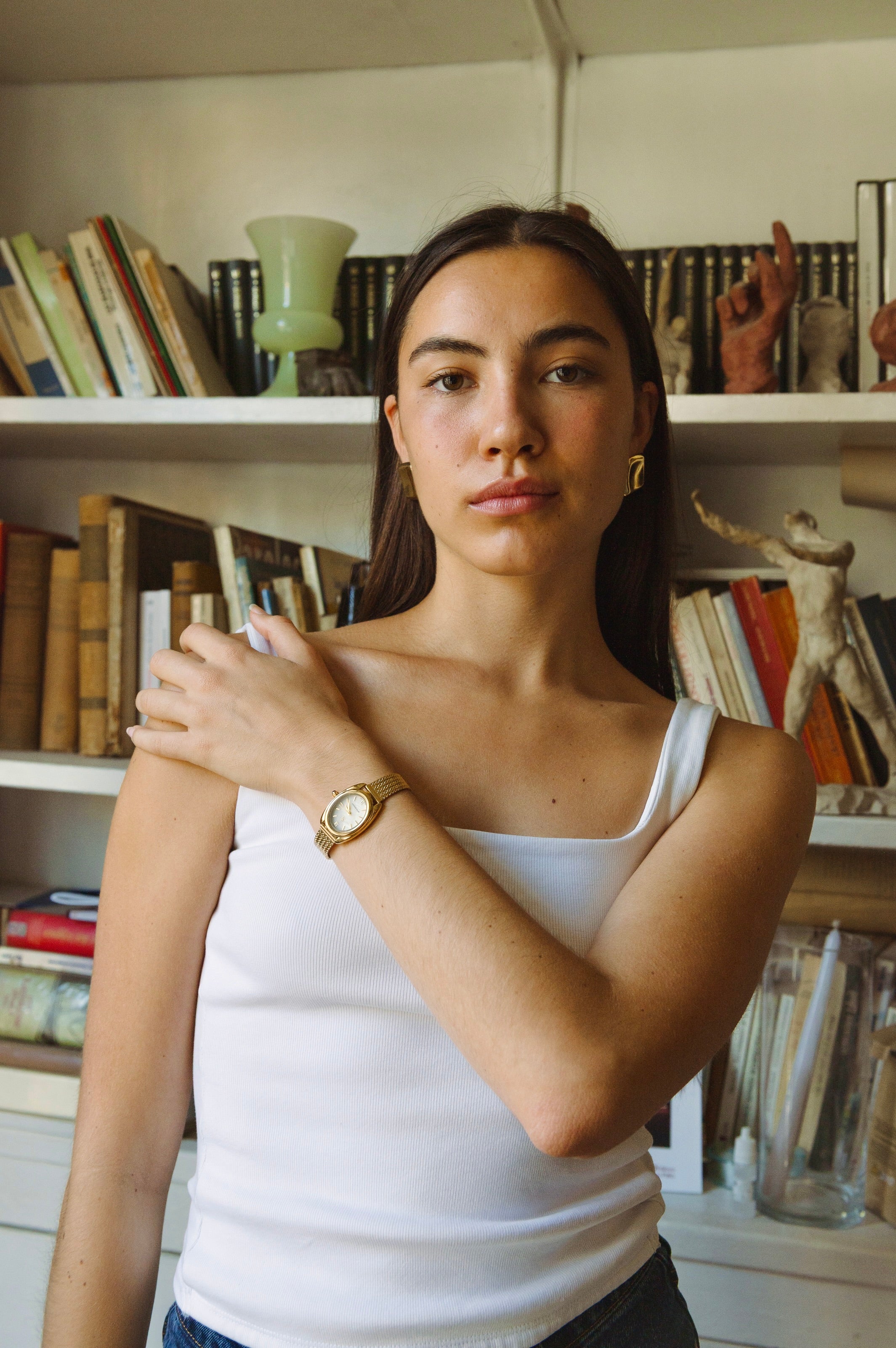 GG Luxe Watch Léontine Montre Ovale Dorée • Boutique Officielle GG Luxe