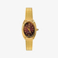 Montre Léontine | Dorée - Bordeaux - GG Luxe Watch