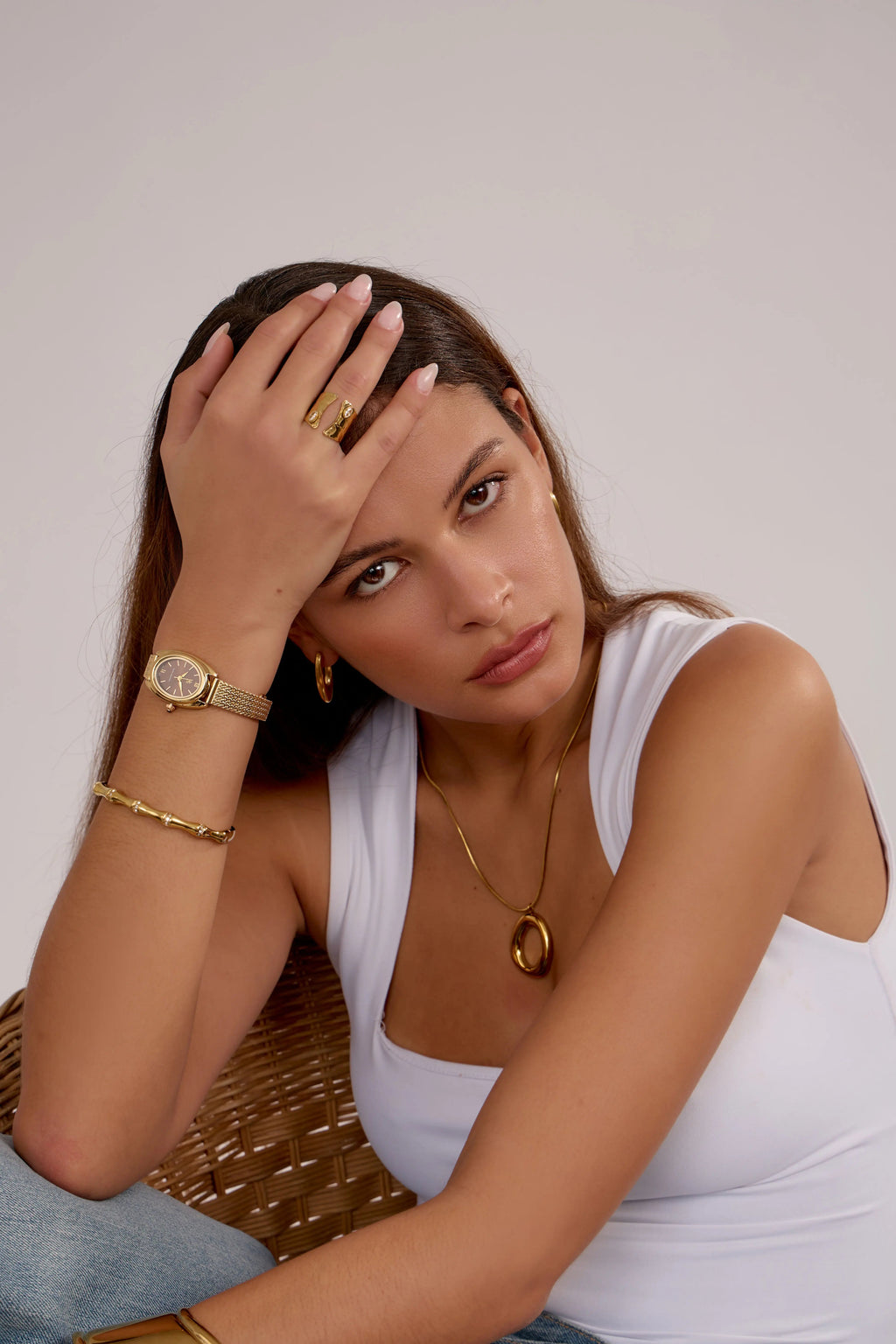 Montre Léontine | Dorée - Marron - GG Luxe Watch