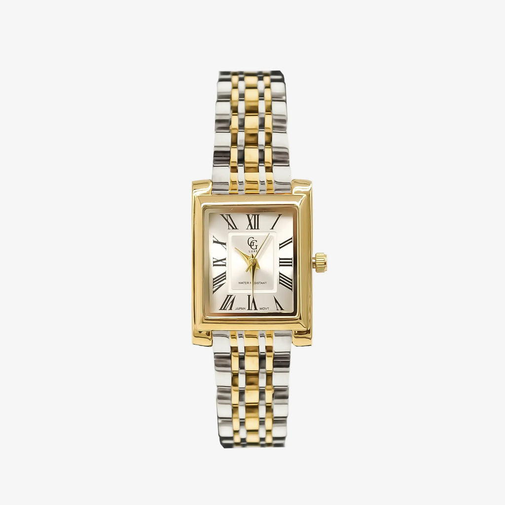 GG Luxe Watch Odette Montre Bicolore rectangulaire • Boutique Officielle GG Luxe