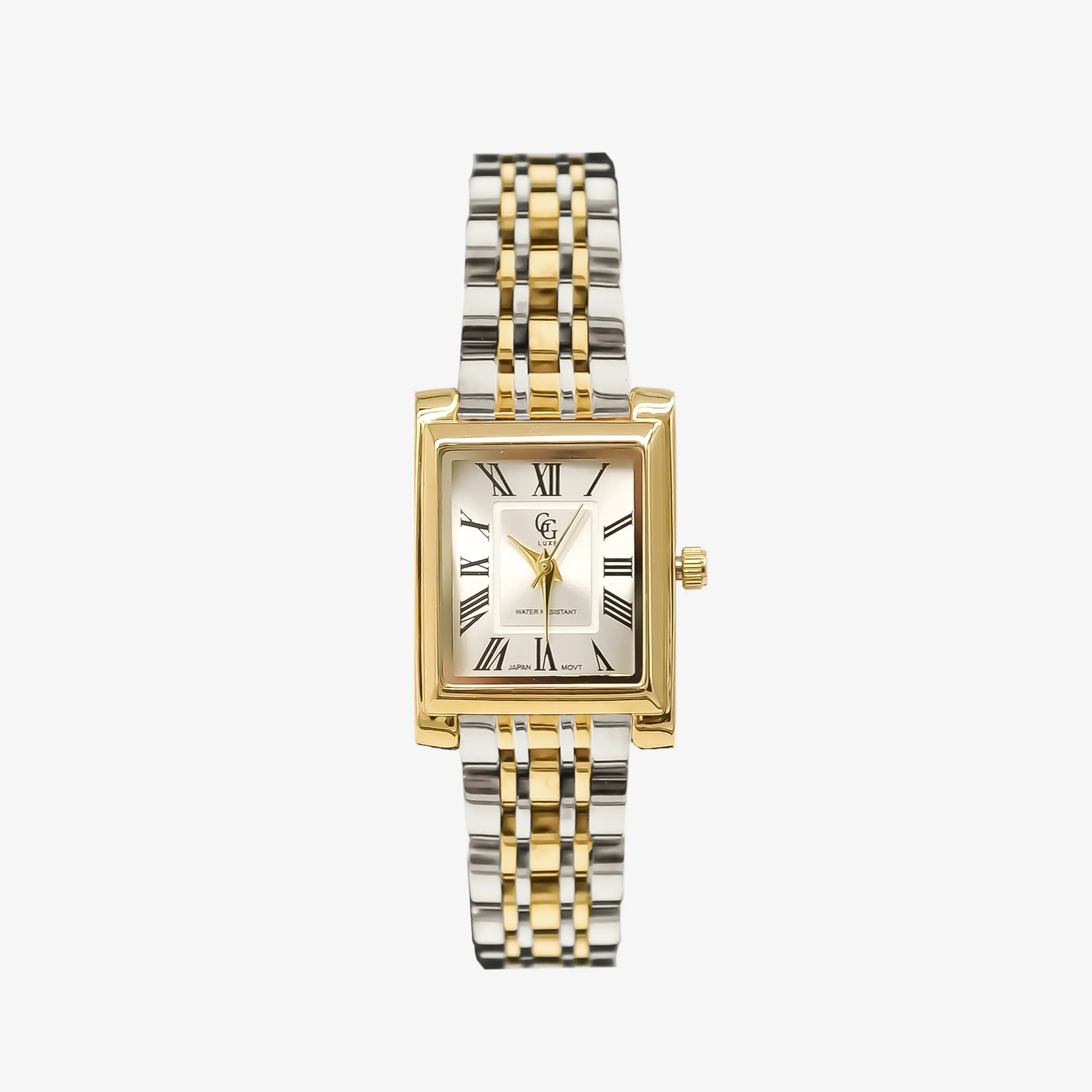 GG Luxe Watch Odette Montre Bicolore rectangulaire • Boutique Officielle GG Luxe