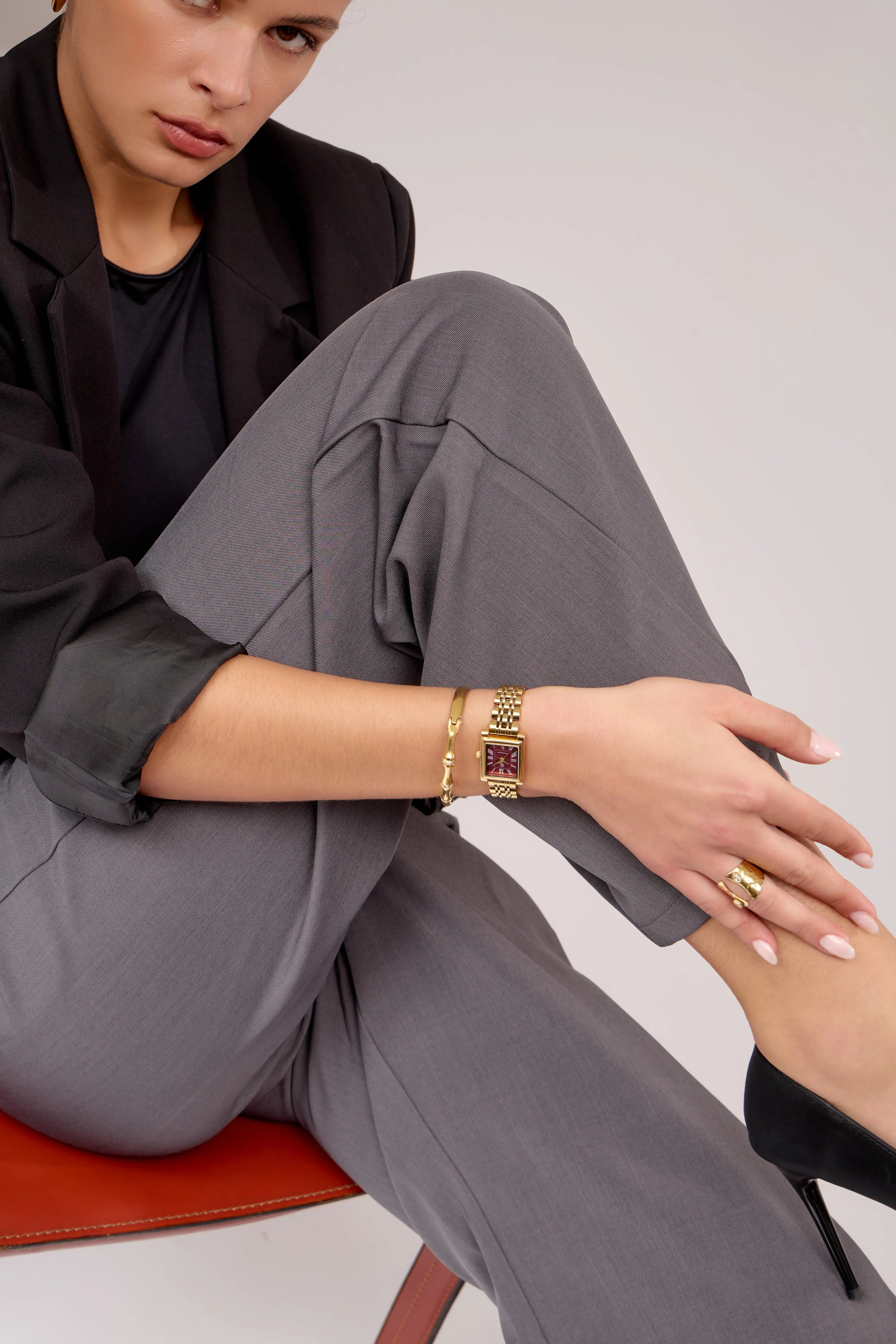 GG Luxe Watch CORY Montre Ovale Bicolore • Boutique Officielle GG Luxe