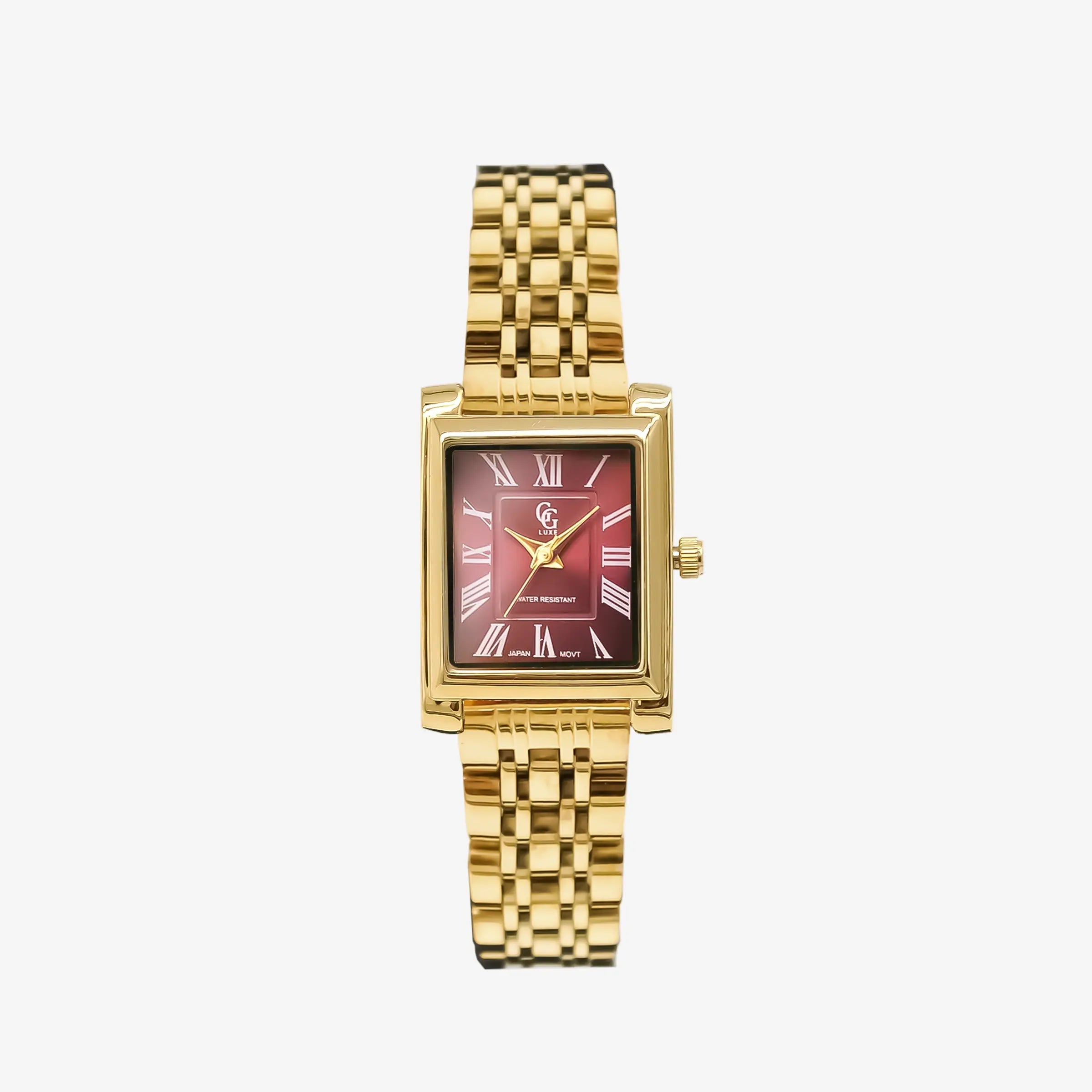 Montre Odette | Dorée Bordeaux - GG Luxe Watch