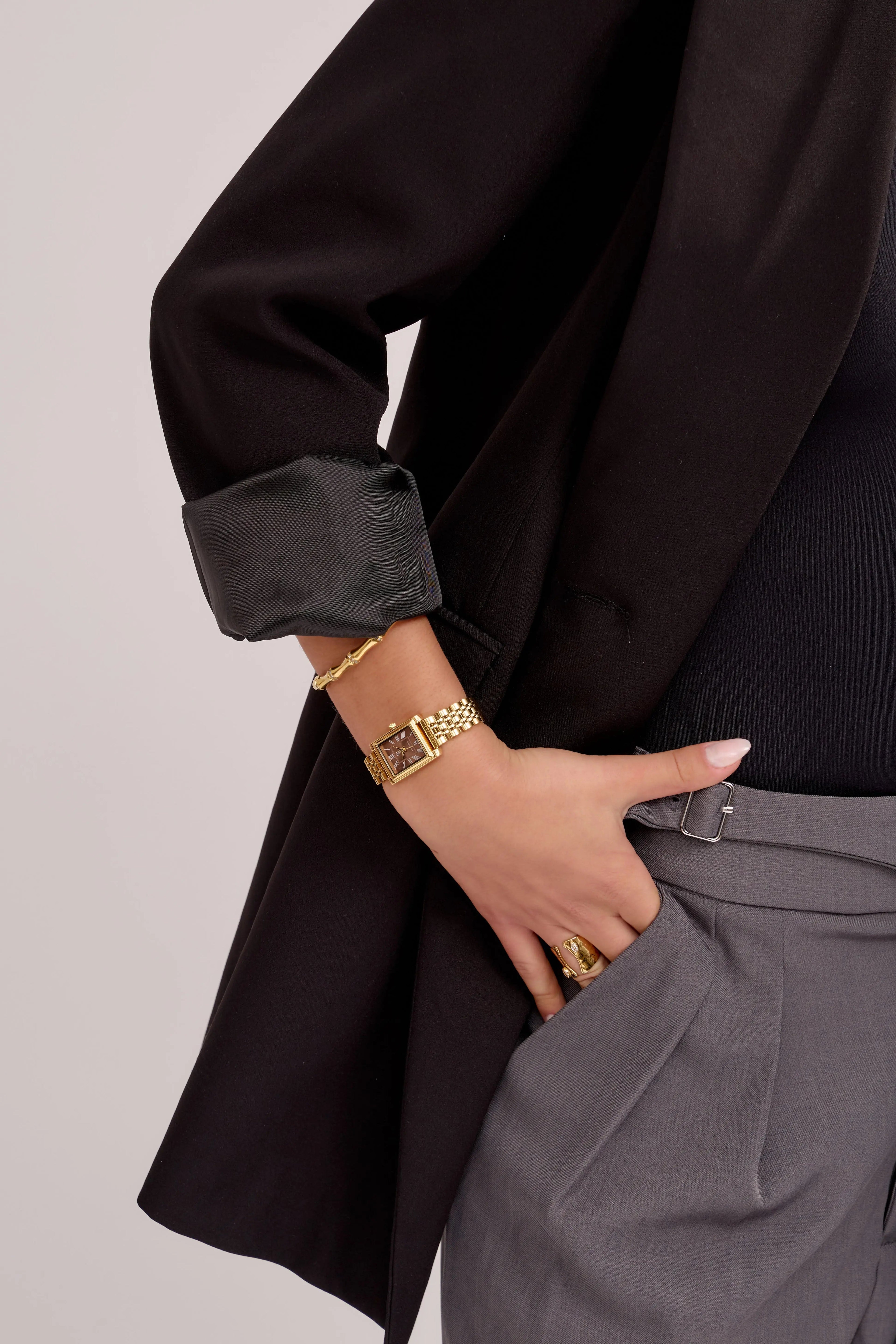 GG Luxe Watch CORY Montre Ovale Bicolore • Boutique Officielle GG Luxe