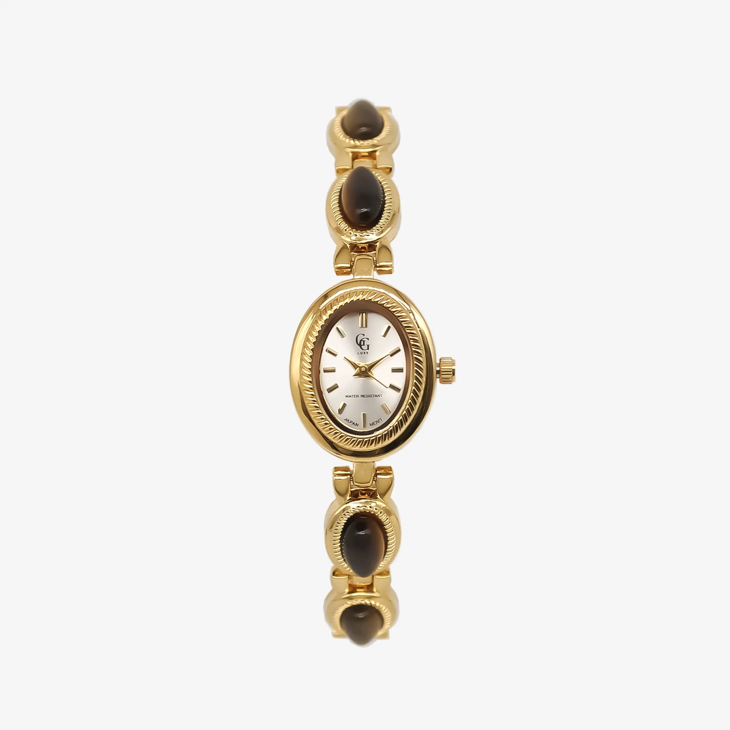 Montre Solange | Dorée - Oeil du tigre - GG Luxe Watch